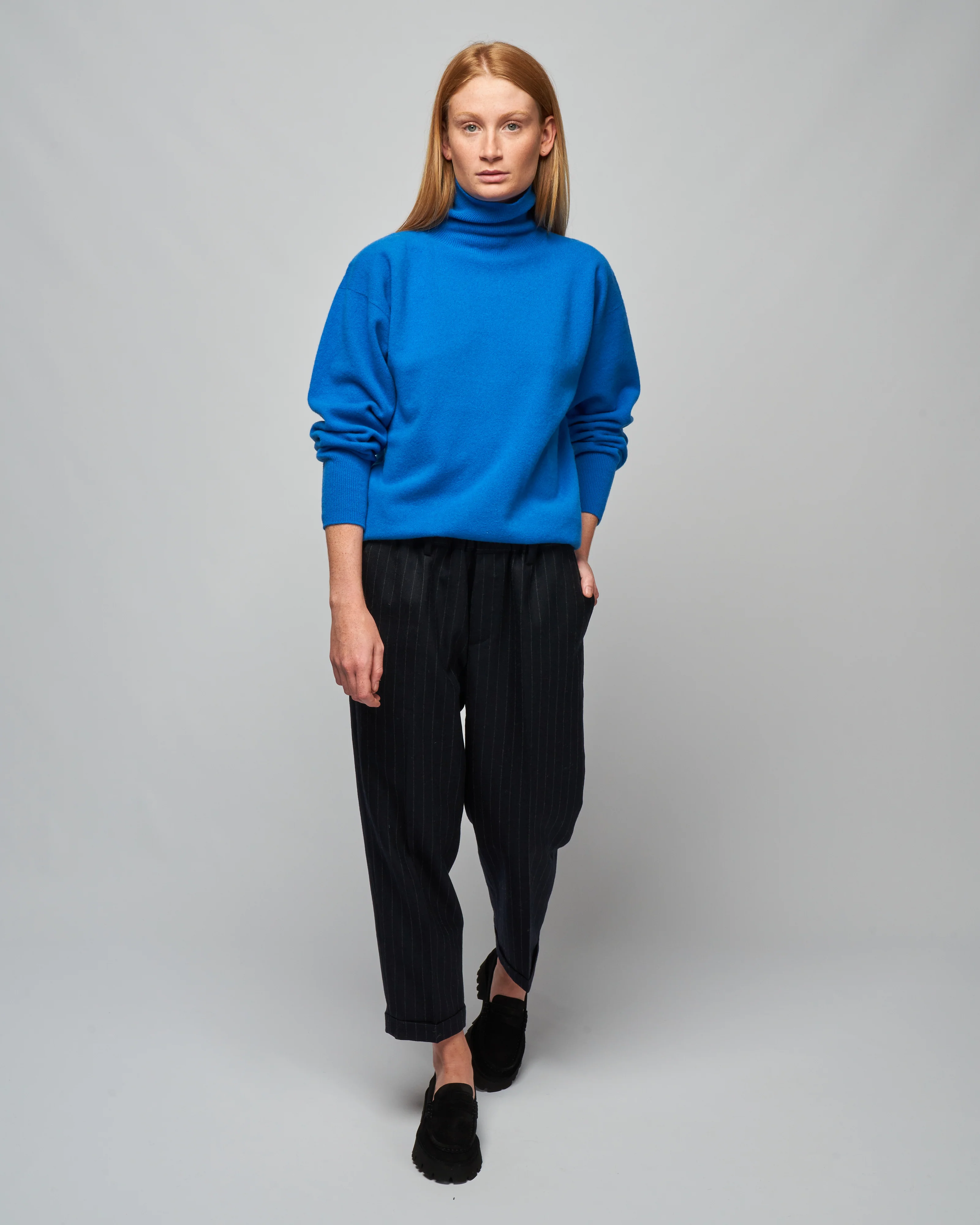 middle gauge turtleneck - blue - Image 3