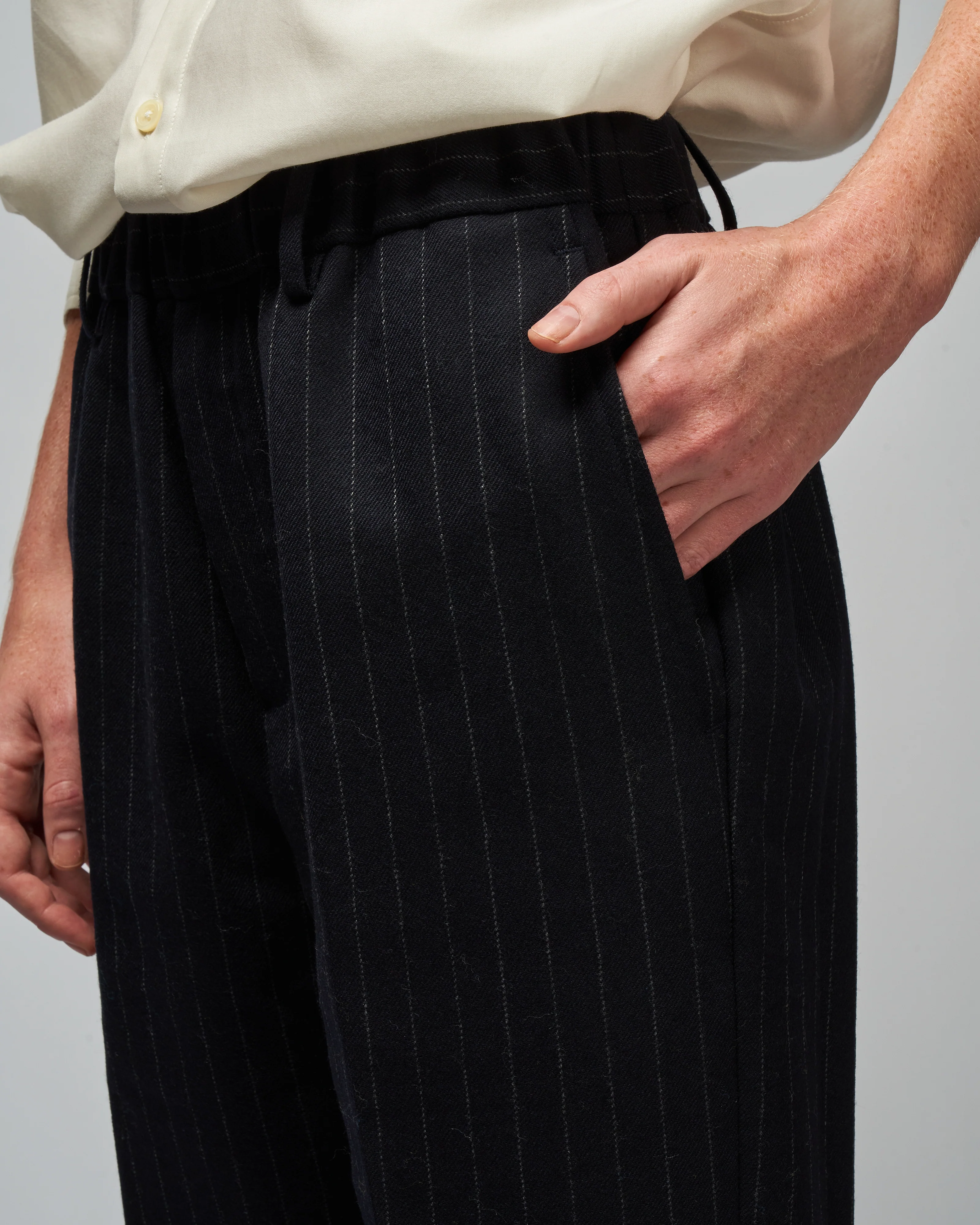 pinstripe pant - navy - Image 5