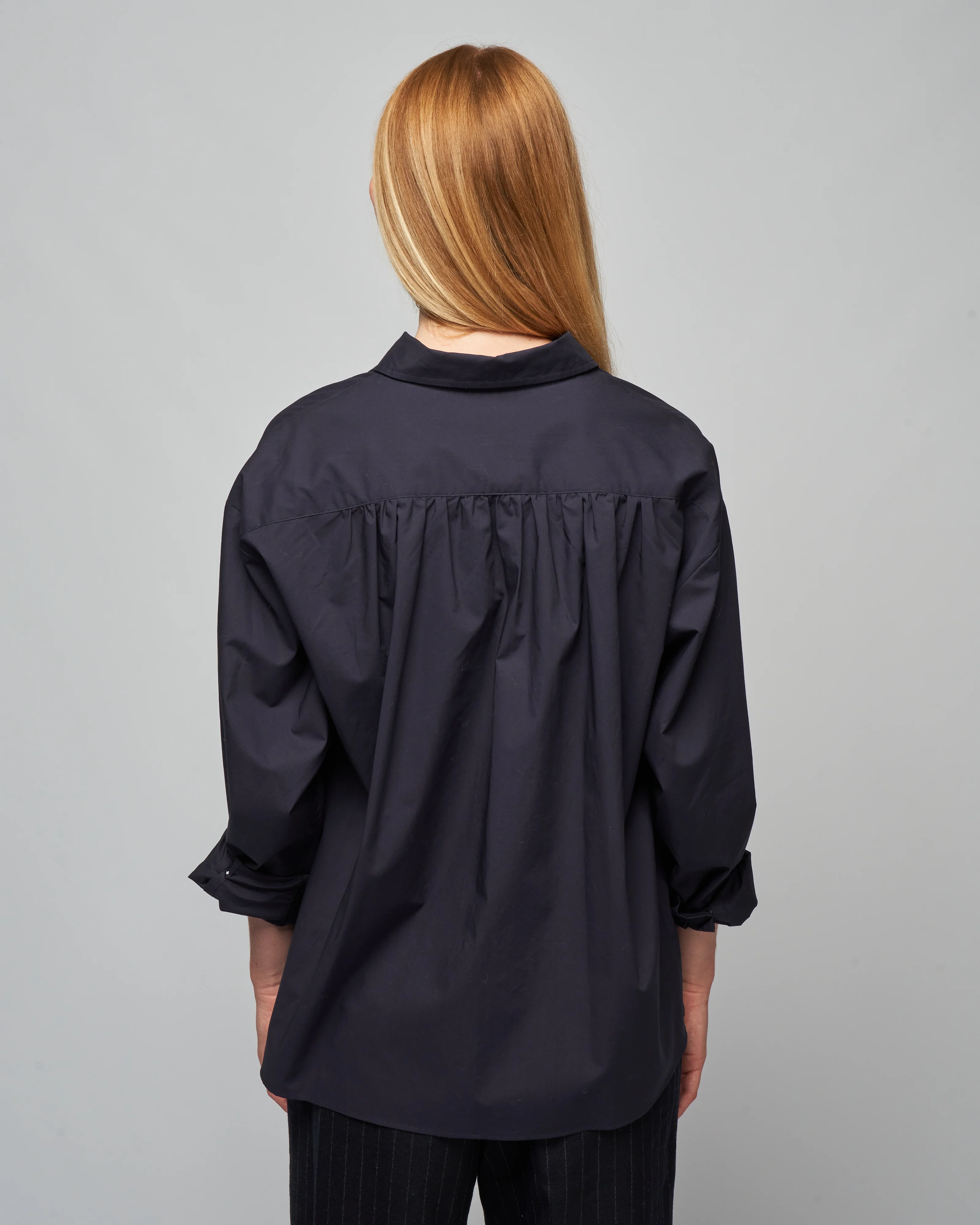 poplin button down - navy - Image 4