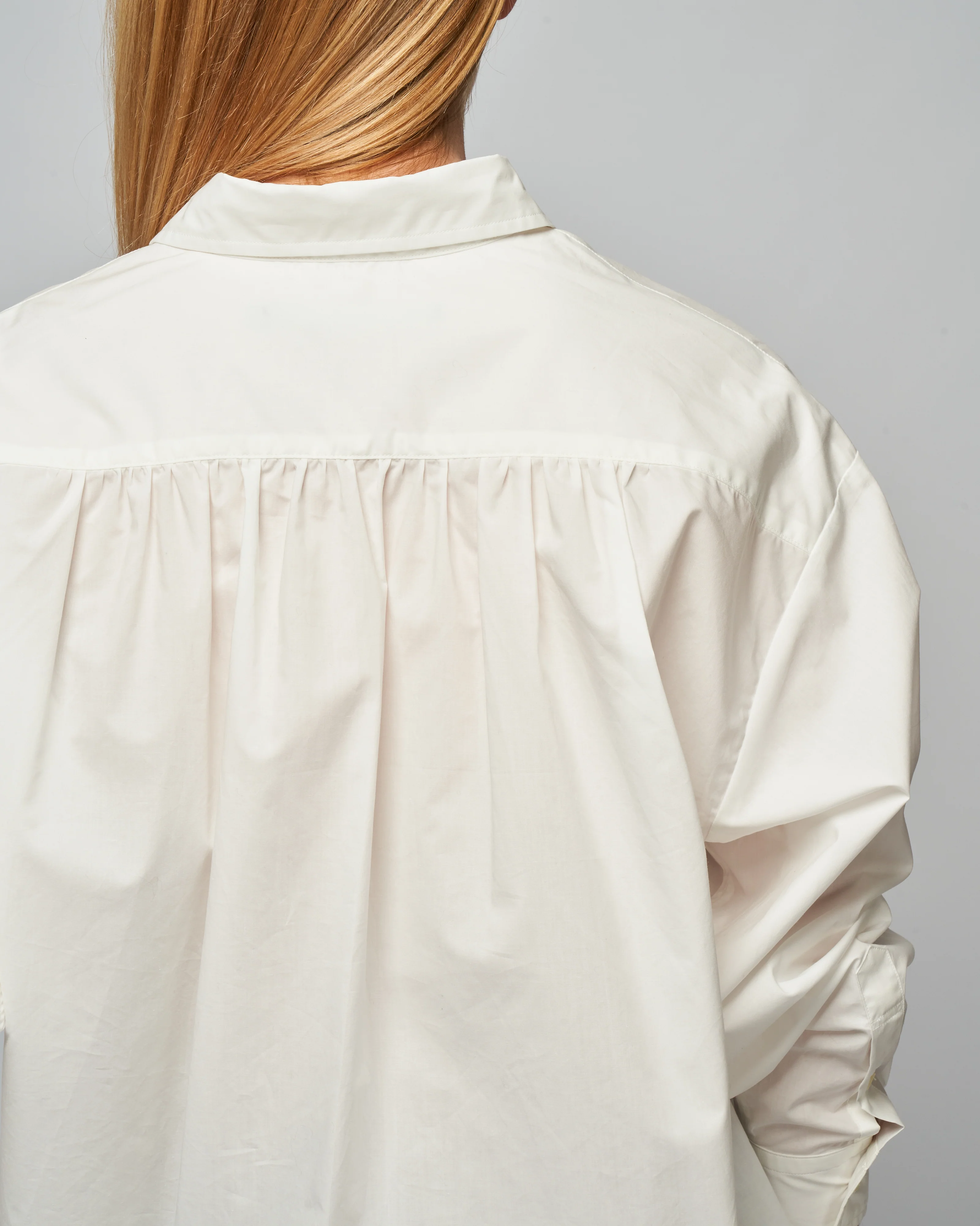 poplin button down - white - Image 5
