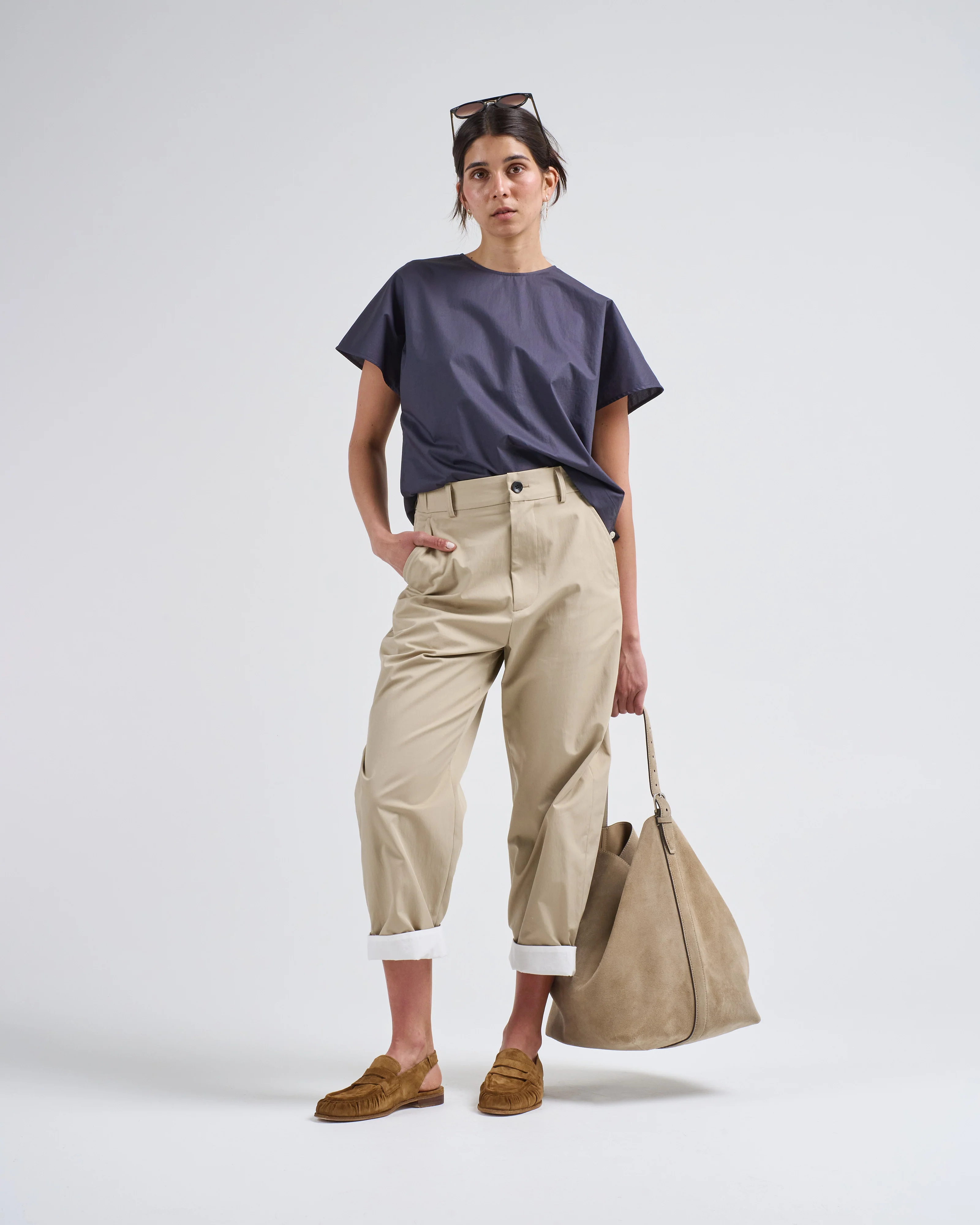 poplin capsleeve top - Image 2