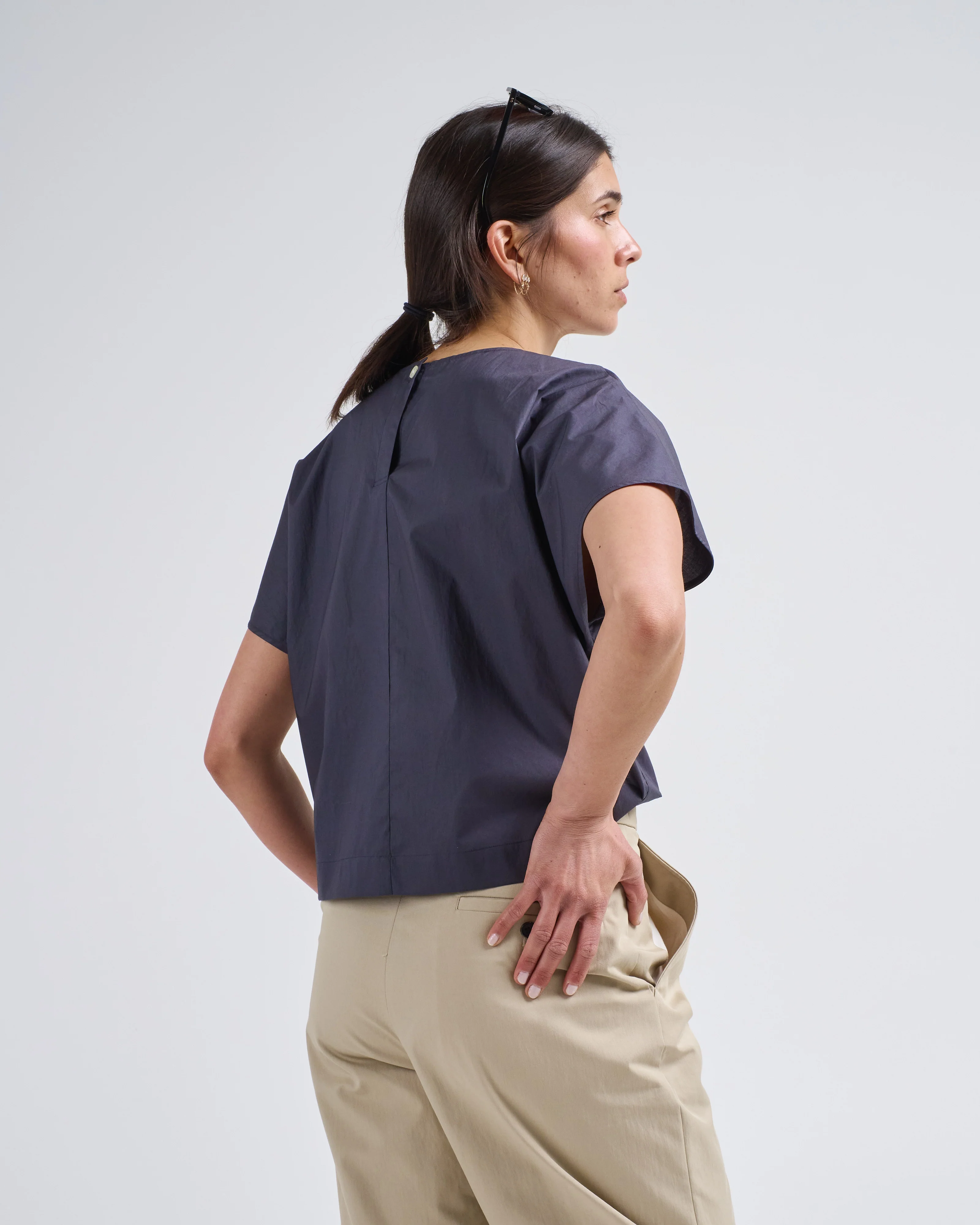 poplin capsleeve top - Image 4