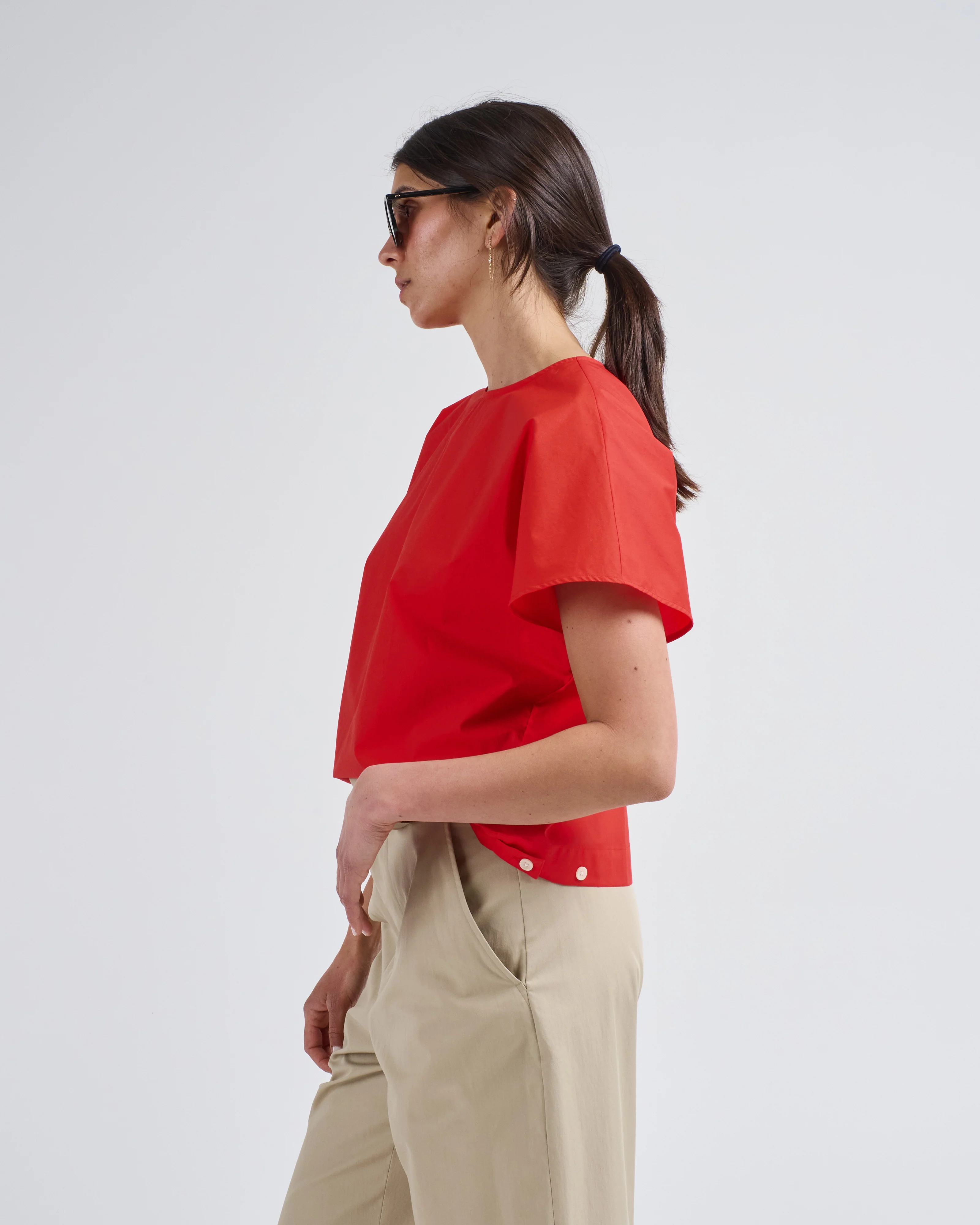poplin capsleeve top - Image 3