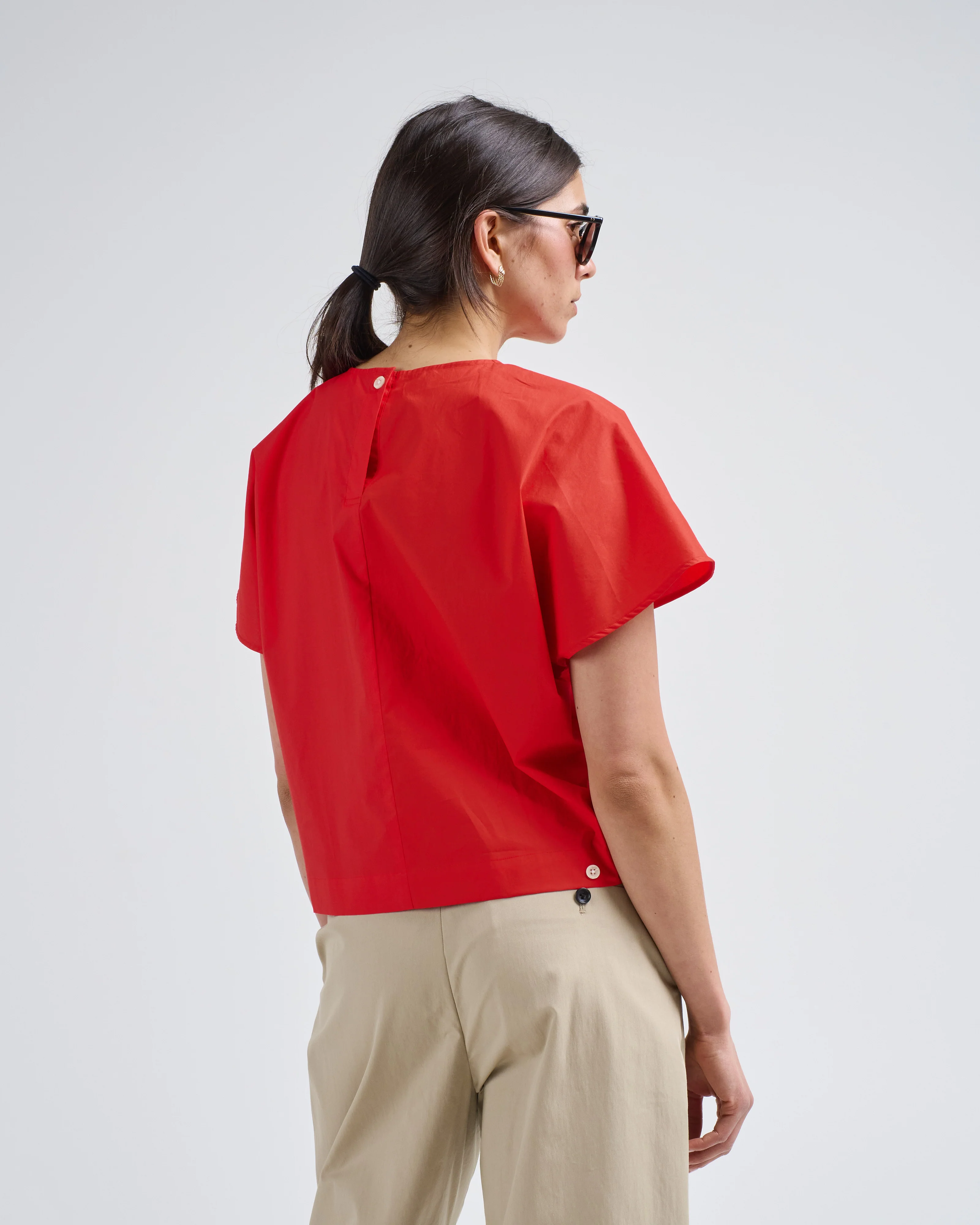 poplin capsleeve top - Image 4