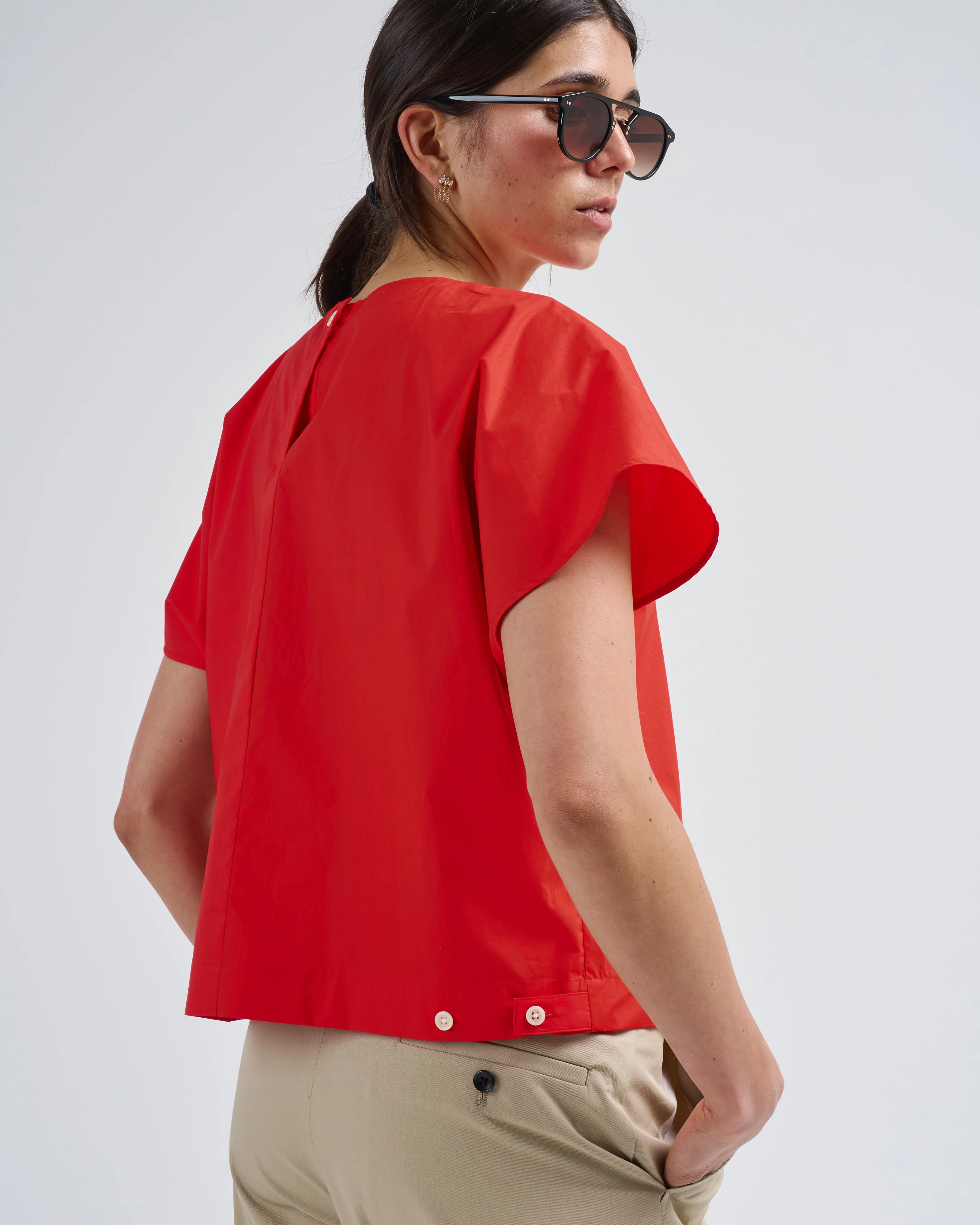 poplin capsleeve top - Image 5