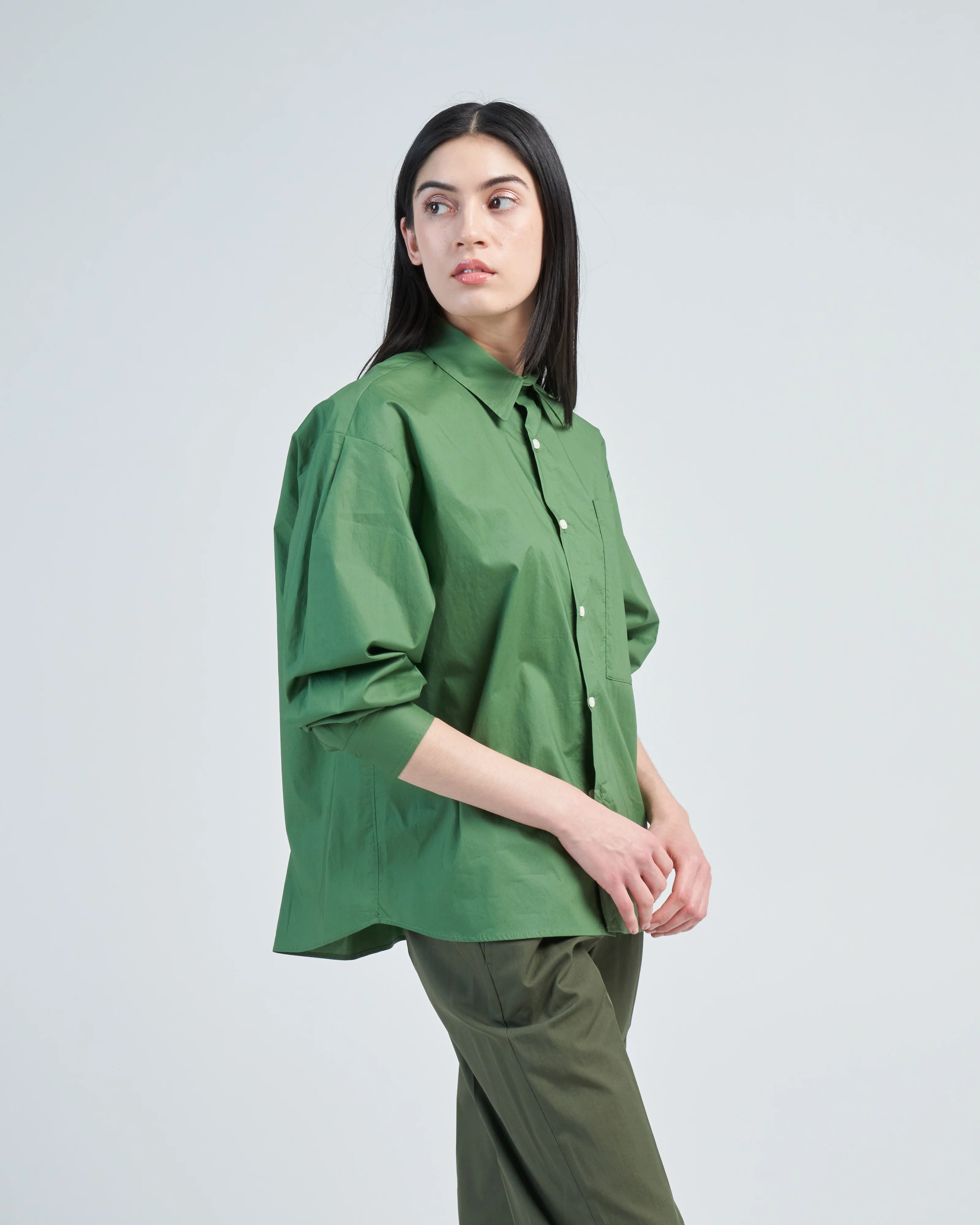 poplin pleated back top - Image 4