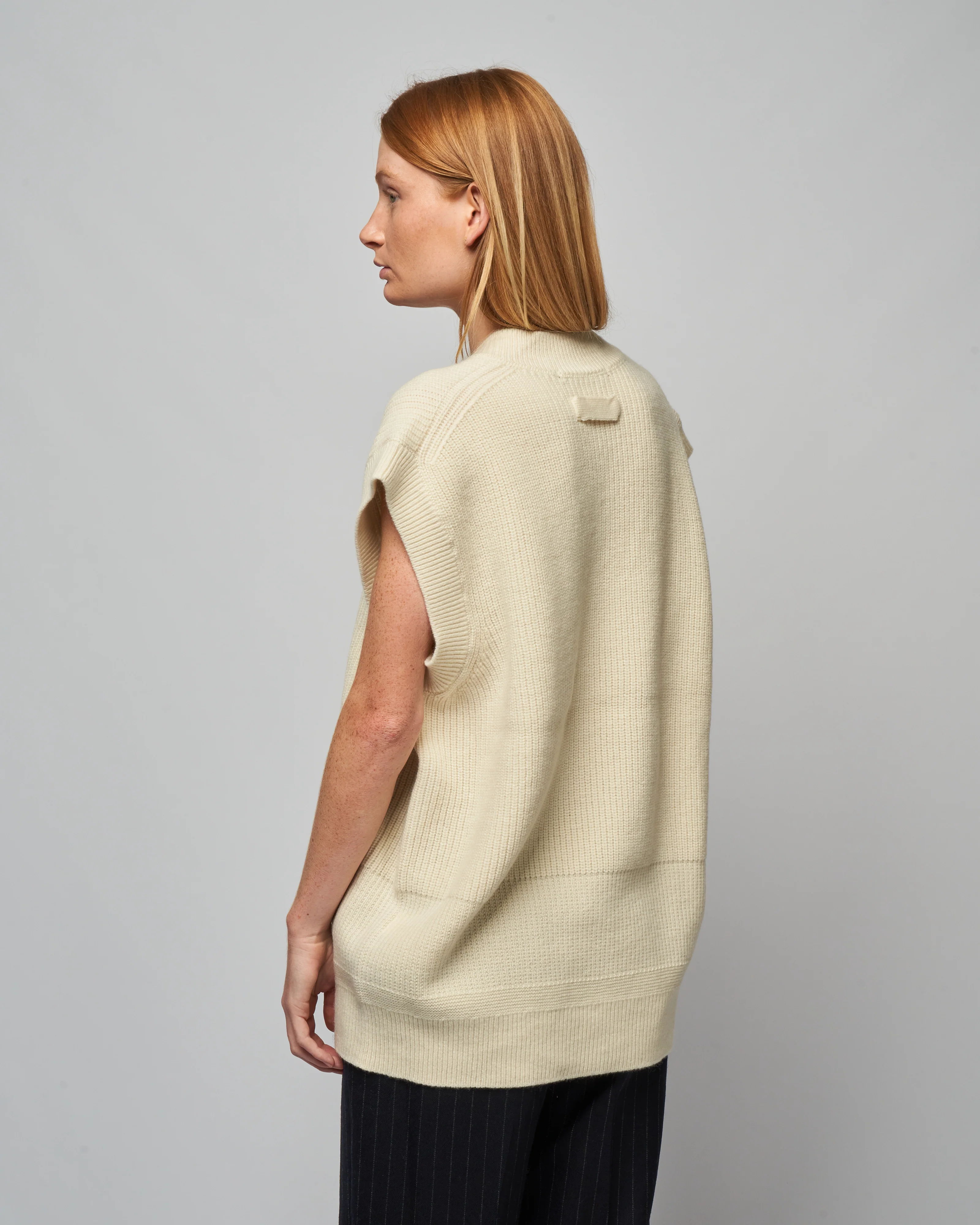 rib vest - off white - Image 4