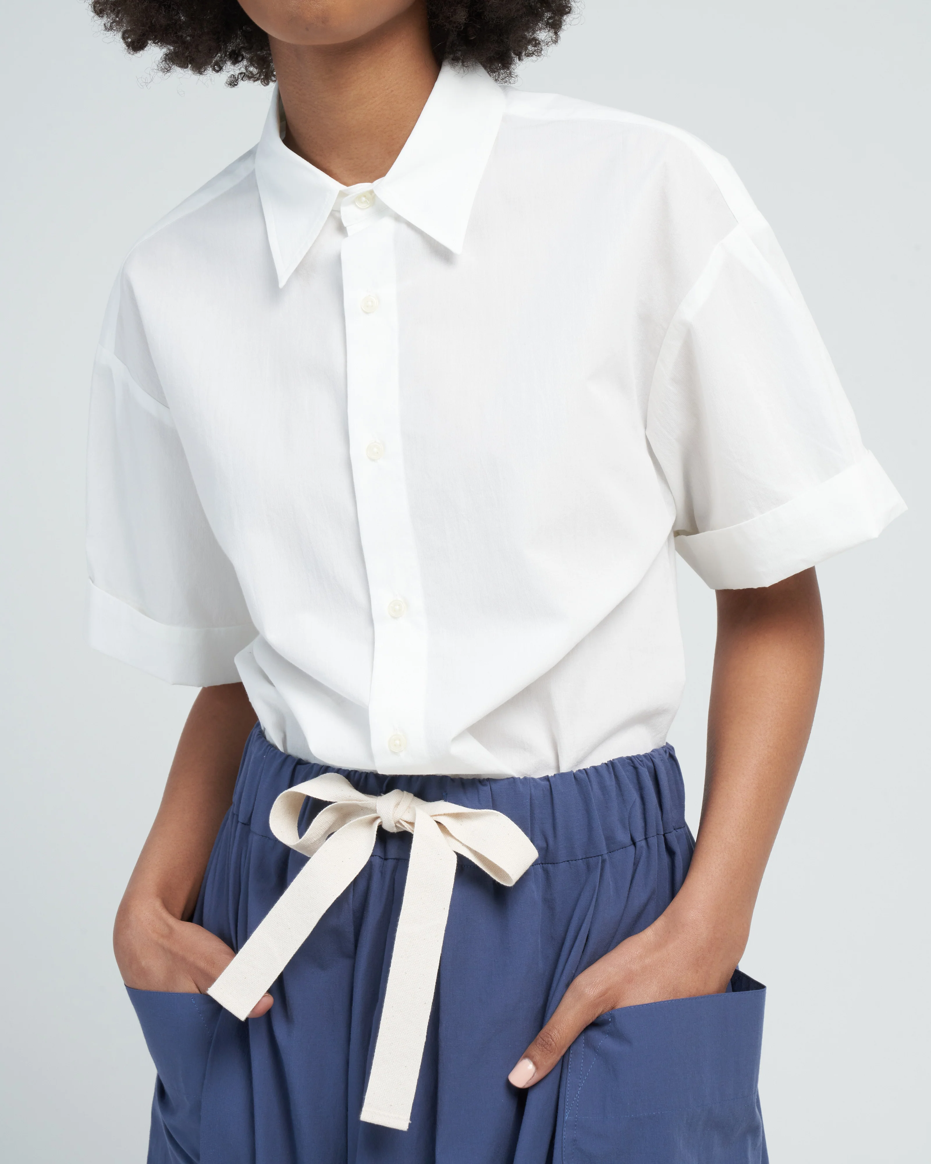 seersucker shirt - white - Image 2
