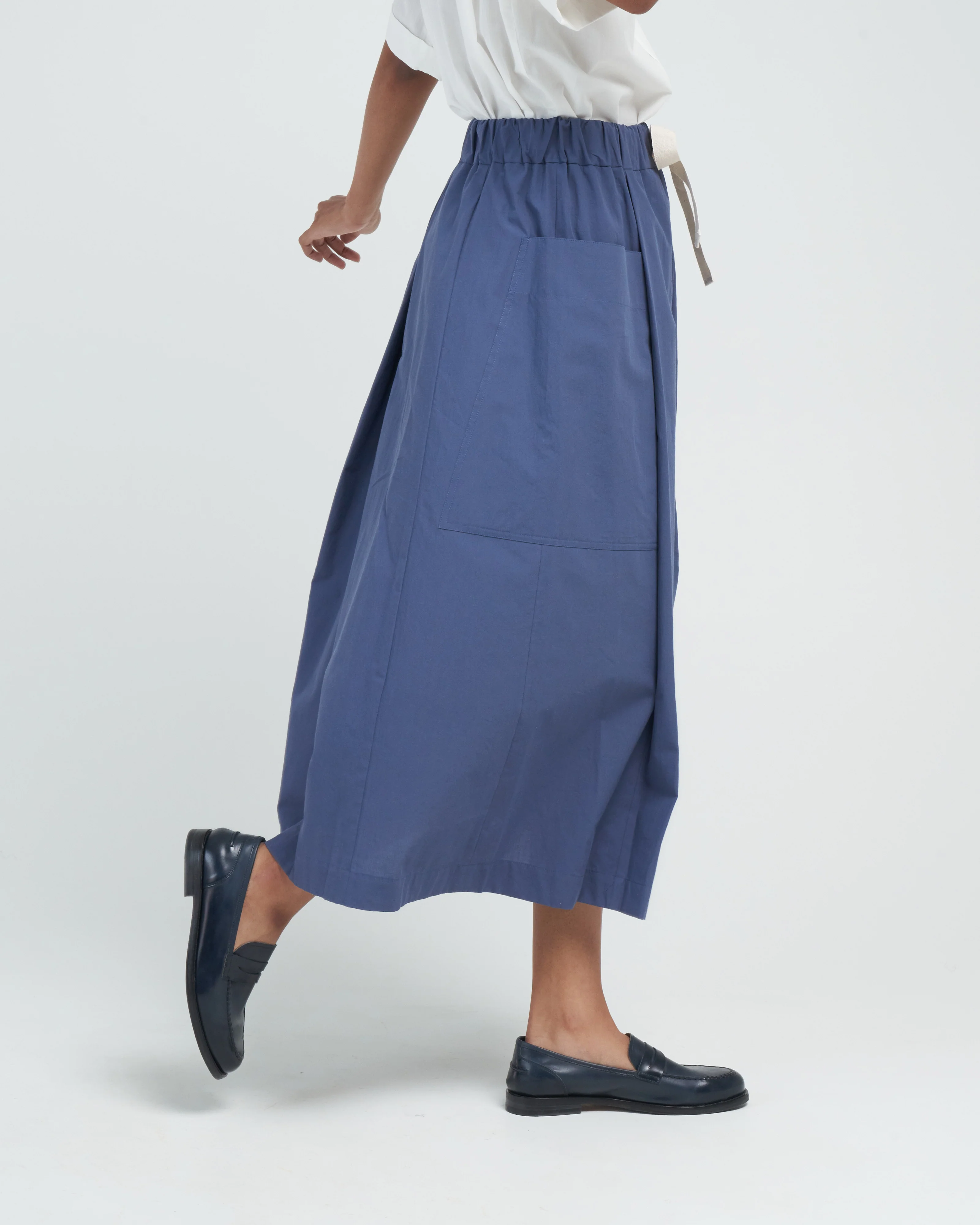 seersucker skirt - blue - Image 3