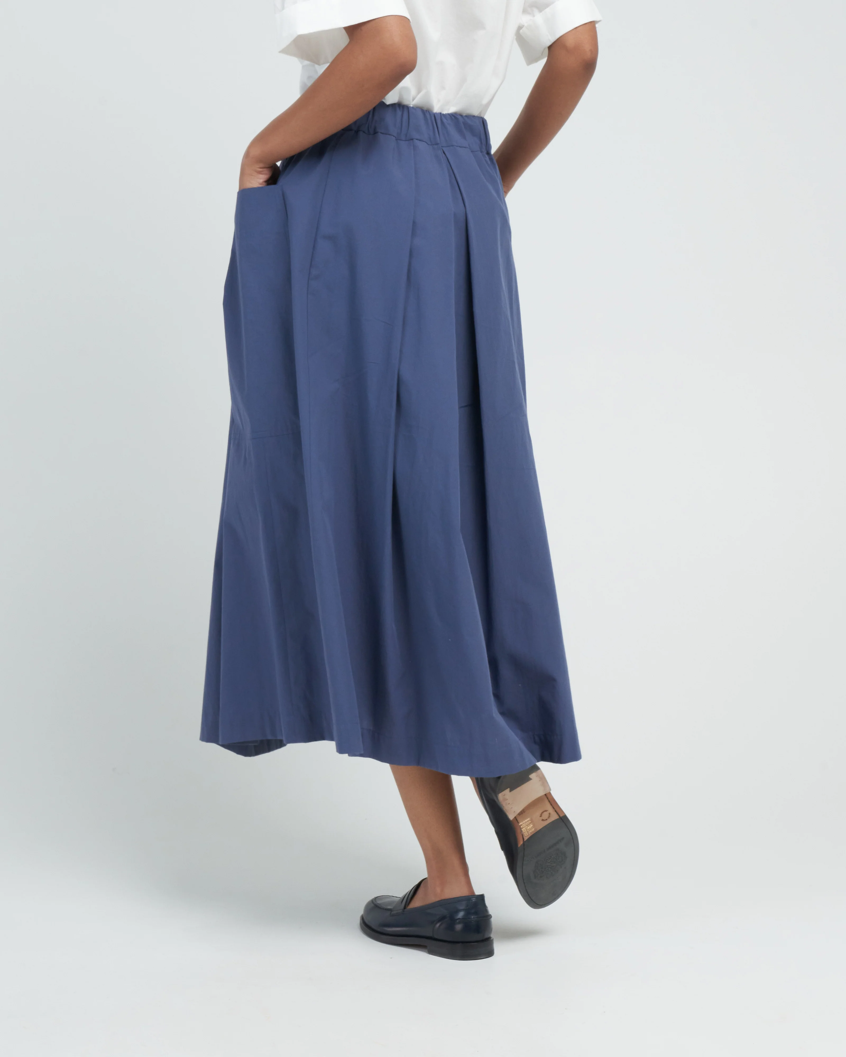 seersucker skirt - blue - Image 4