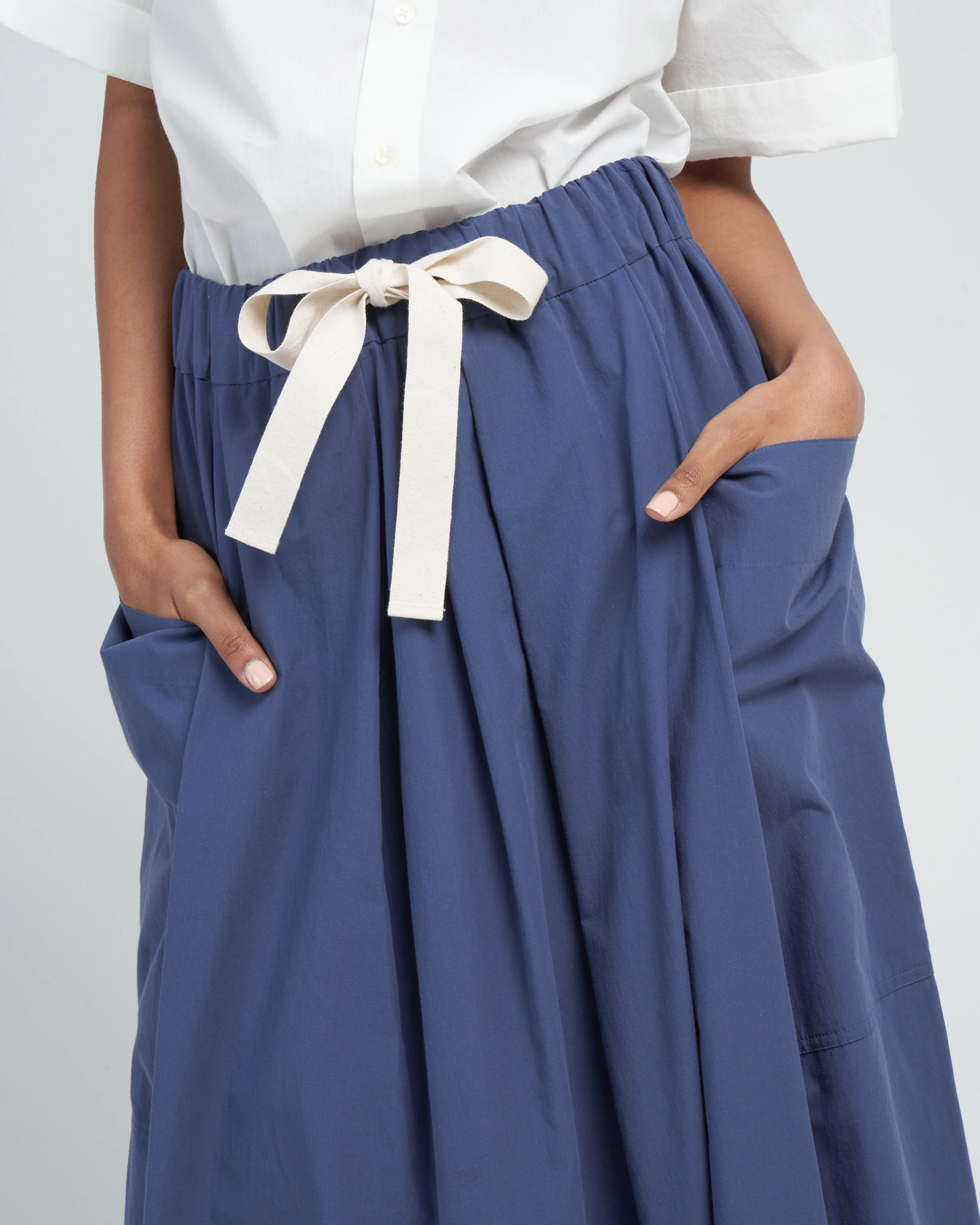 seersucker skirt - blue - Image 5