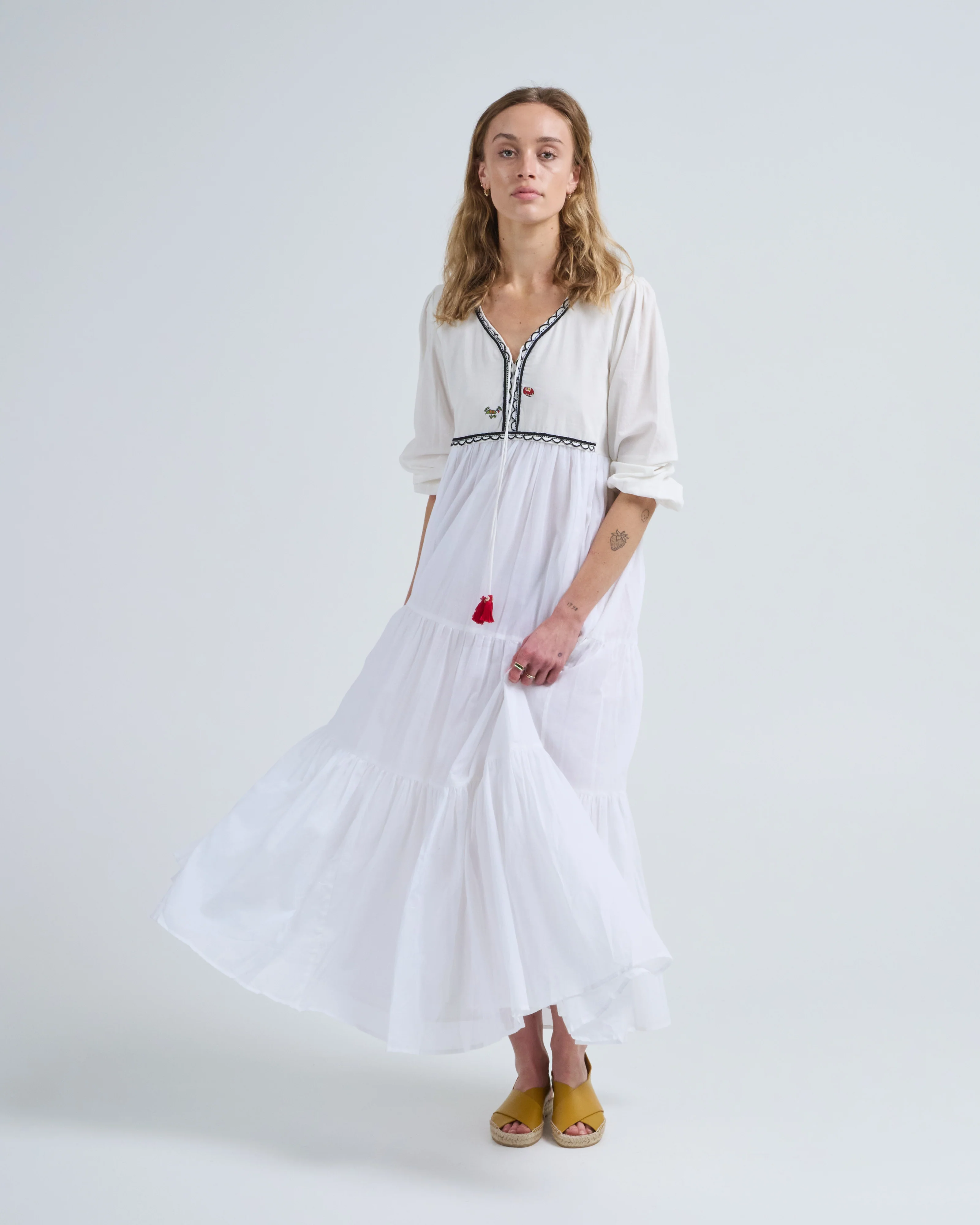 azo free cotton gauze dress - Image 3
