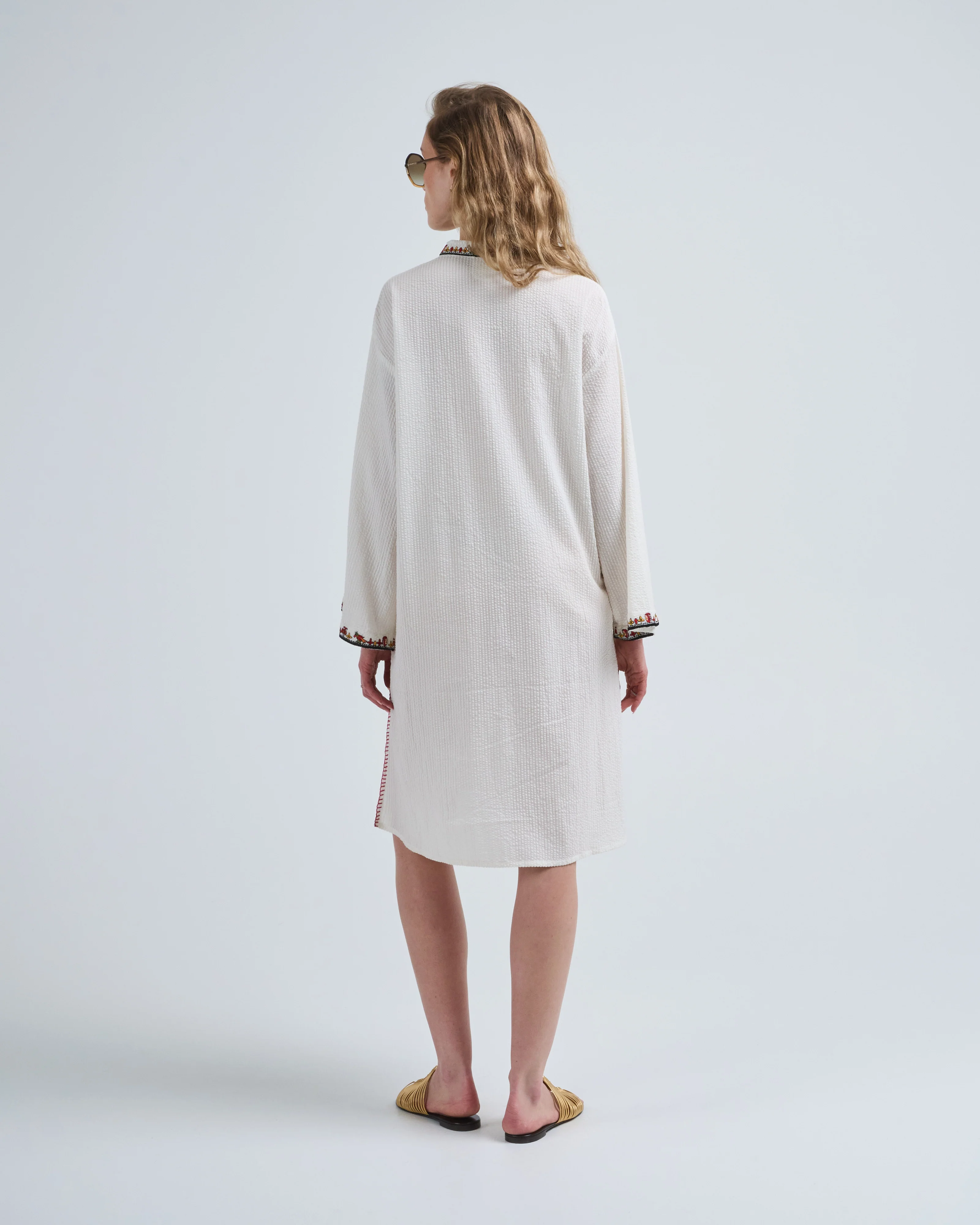 azo free cotton seersucker dress - Image 5