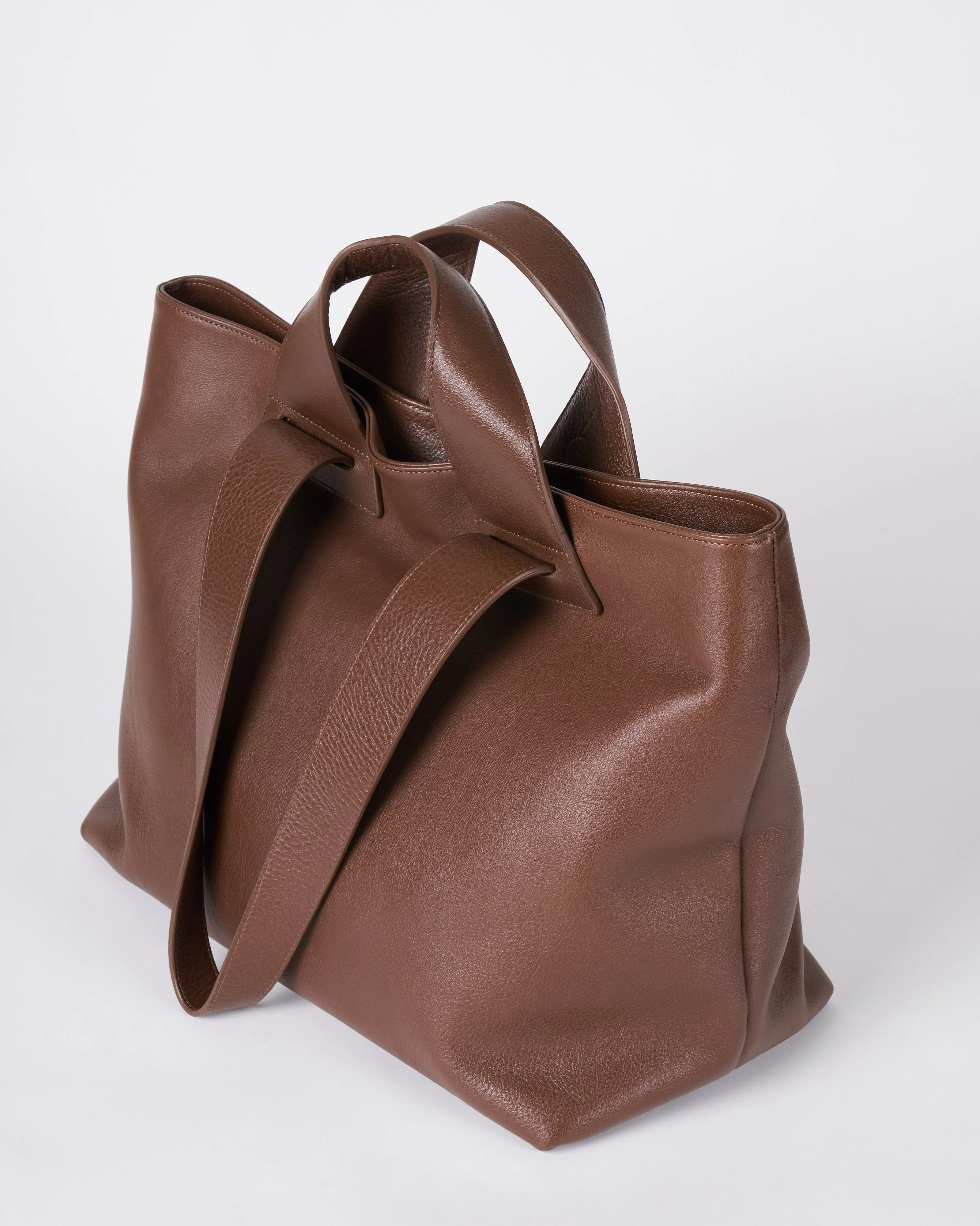 plen tote bag - brown leather - Image 3