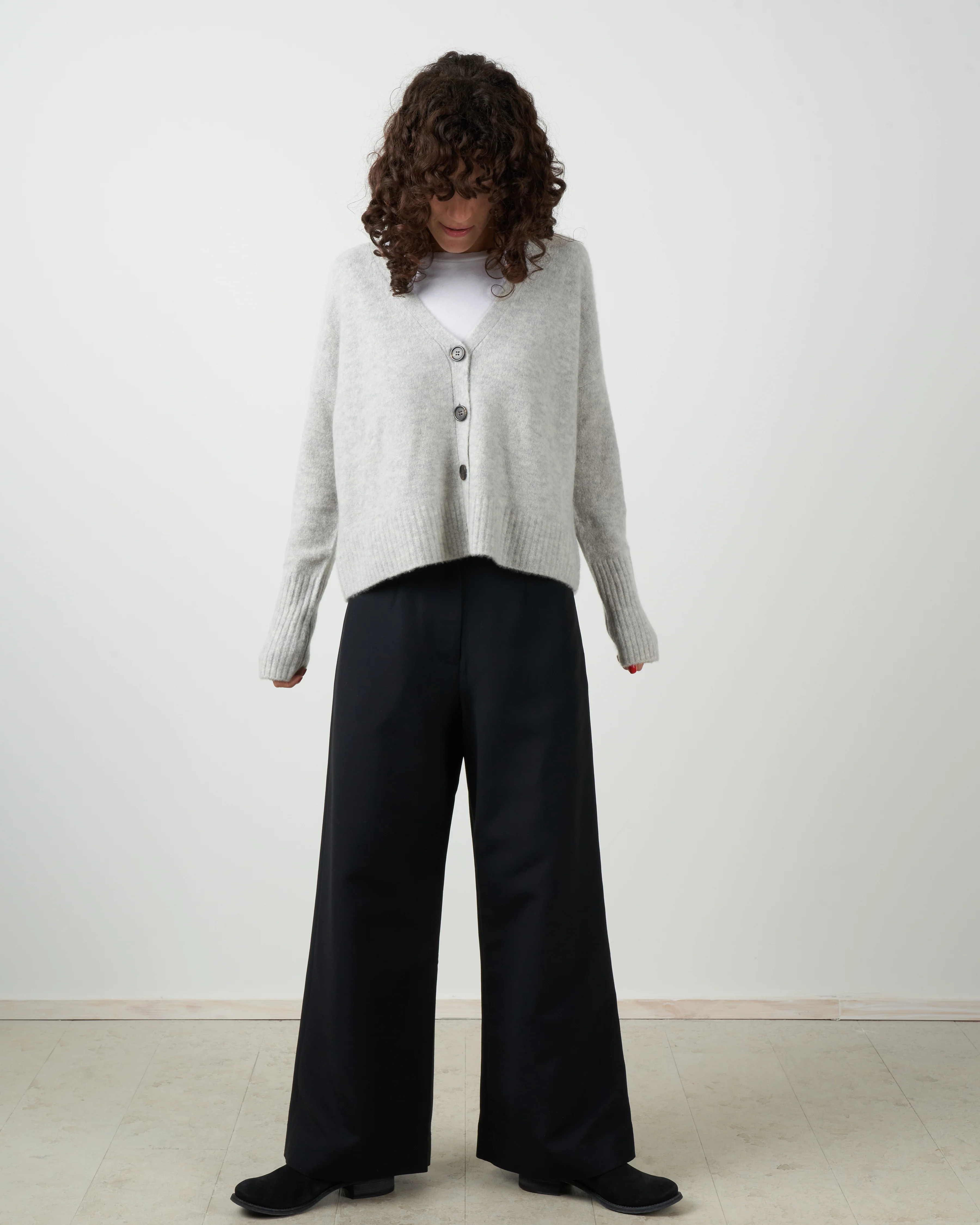 delilah cashmere cardigan - mist - Image 4