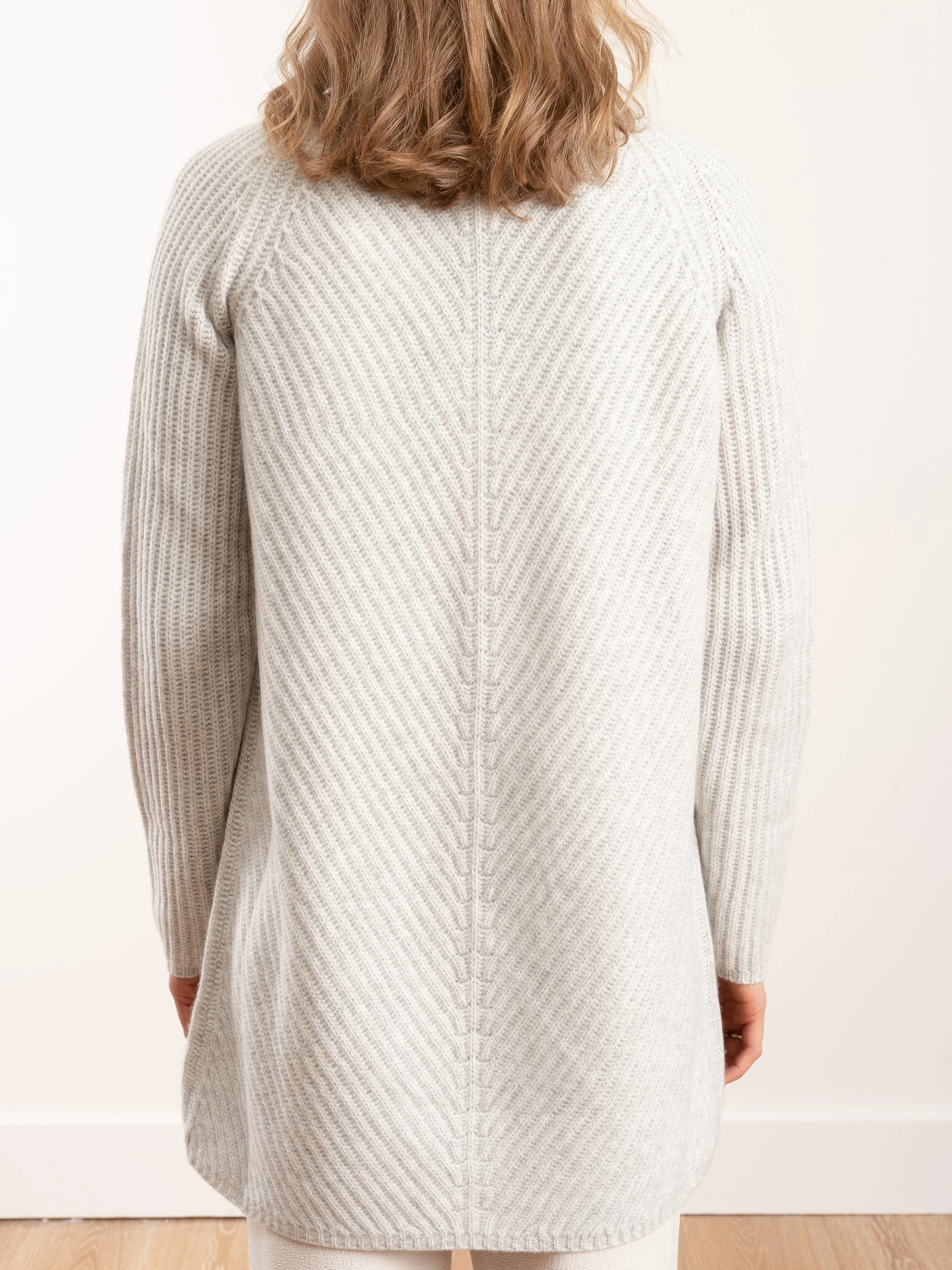 harper open cardigan - cloud grey - Image 4