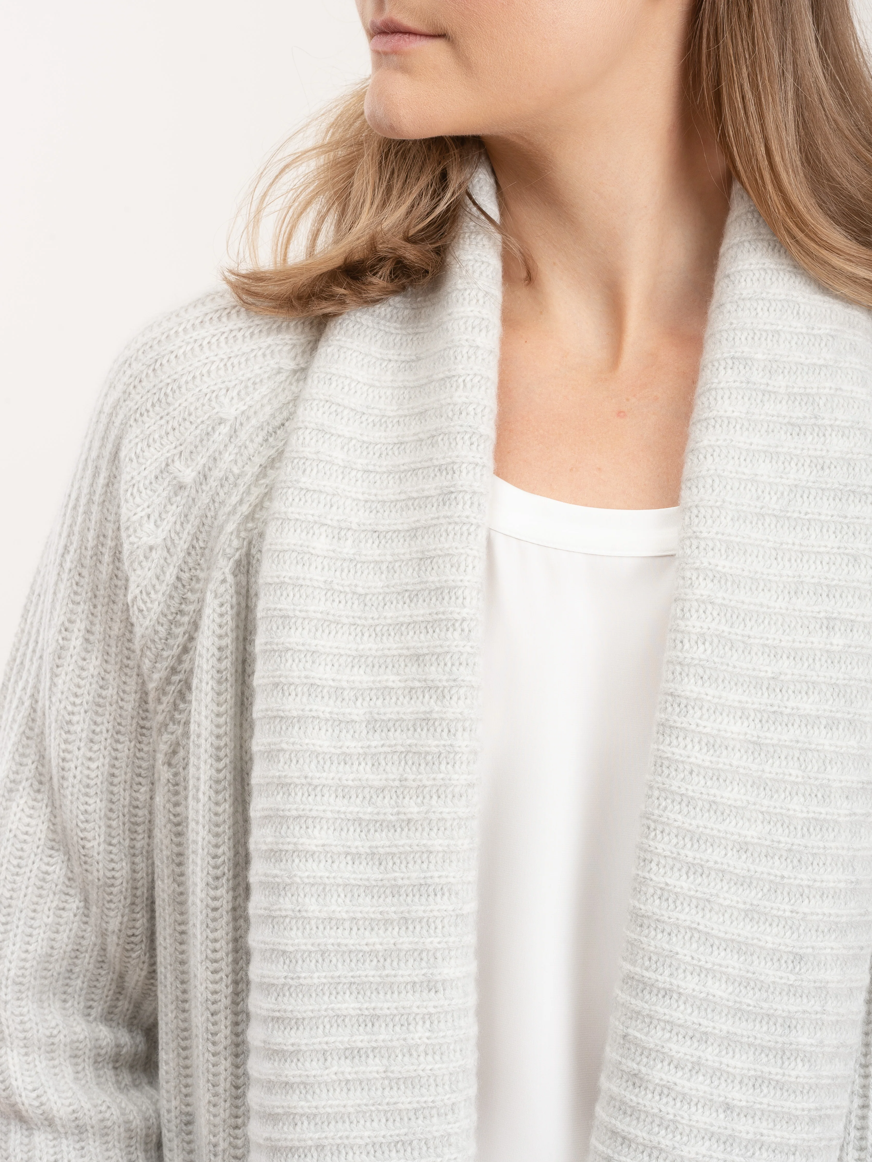 harper open cardigan - cloud grey - Image 6