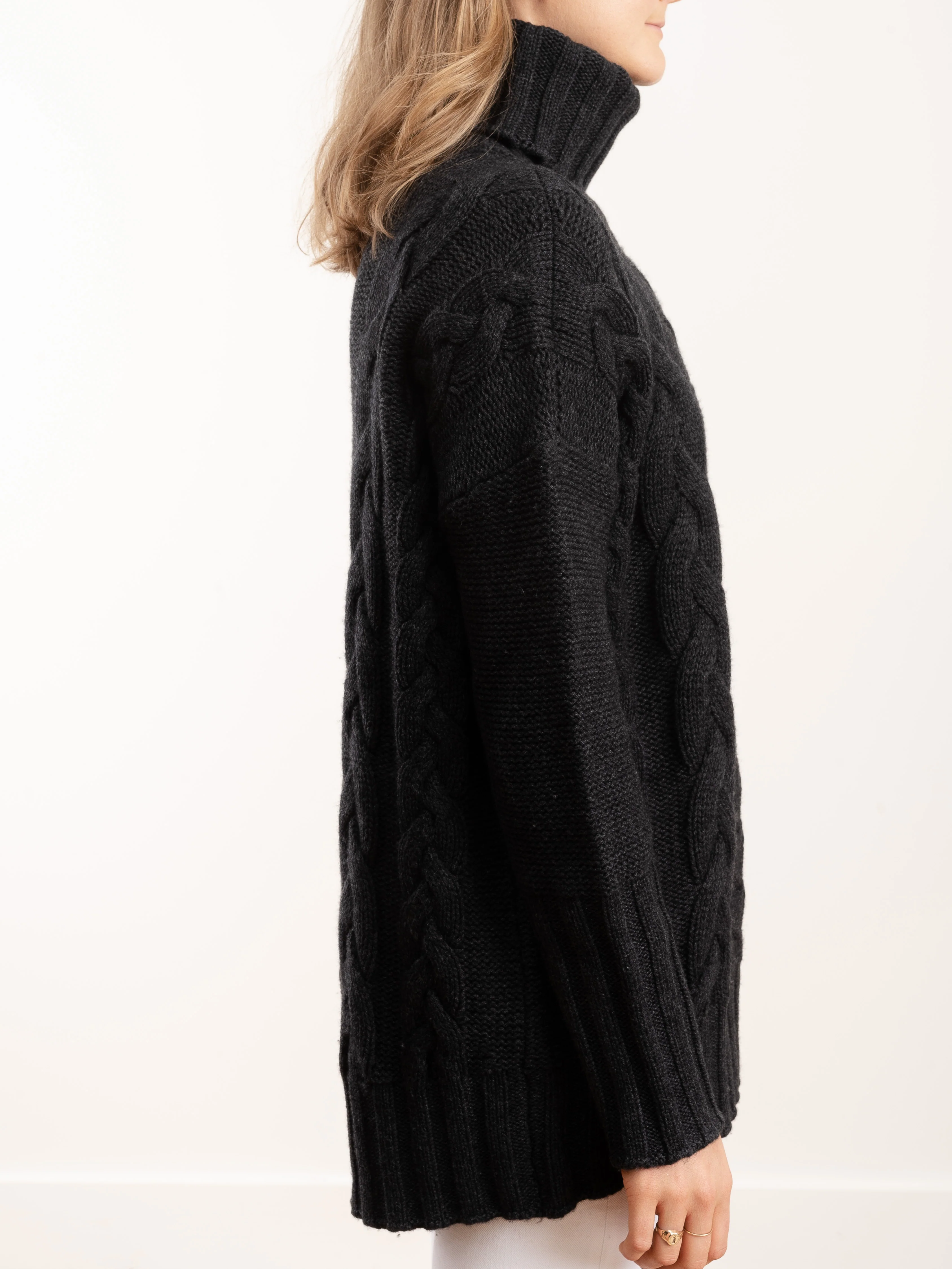 james turtleneck - charcoal - Image 3