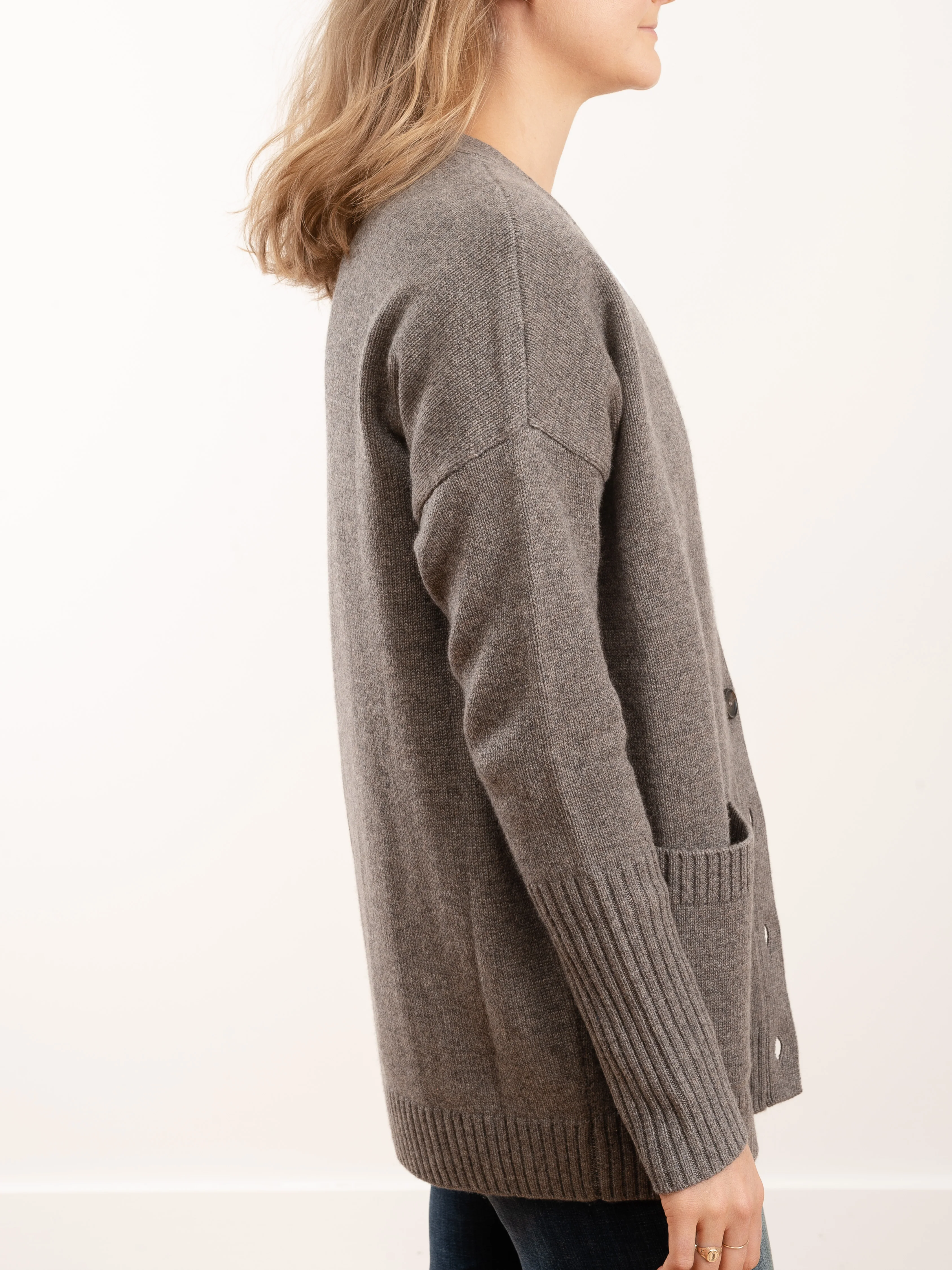 addison grandpa cardigan - otter - Image 3