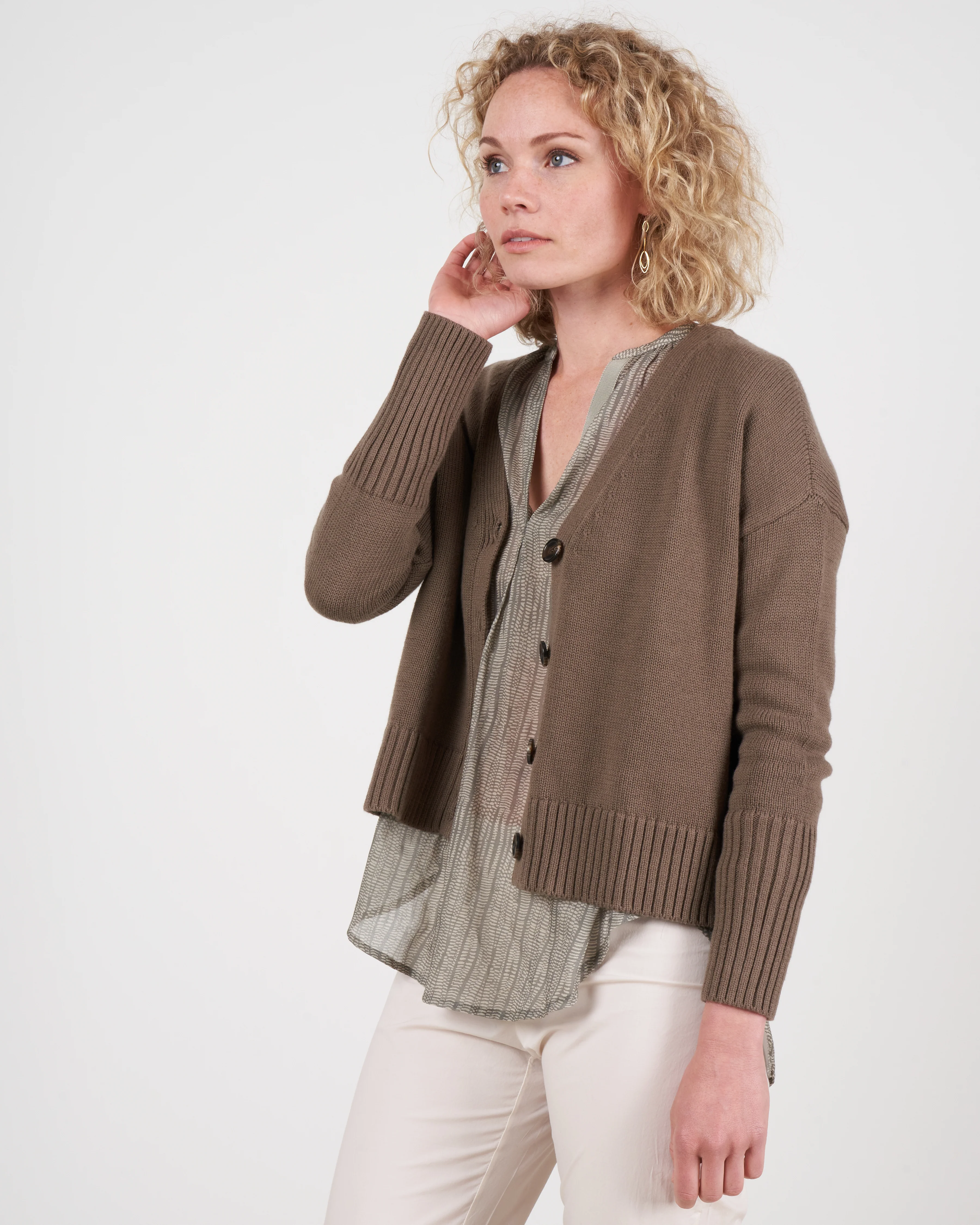 taylor cotton cashmere buttondown - cypress - Image 2