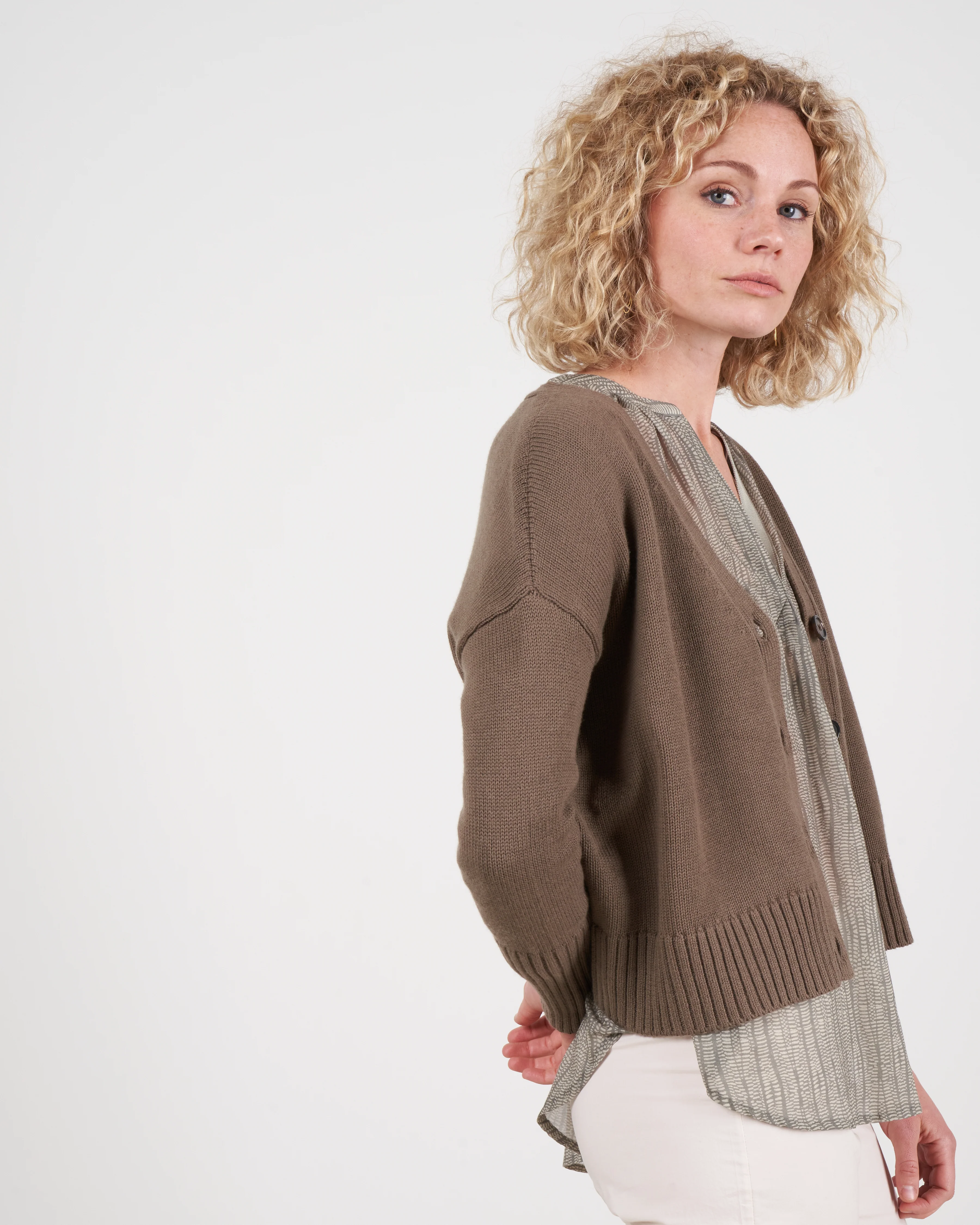 taylor cotton cashmere buttondown - cypress - Image 5