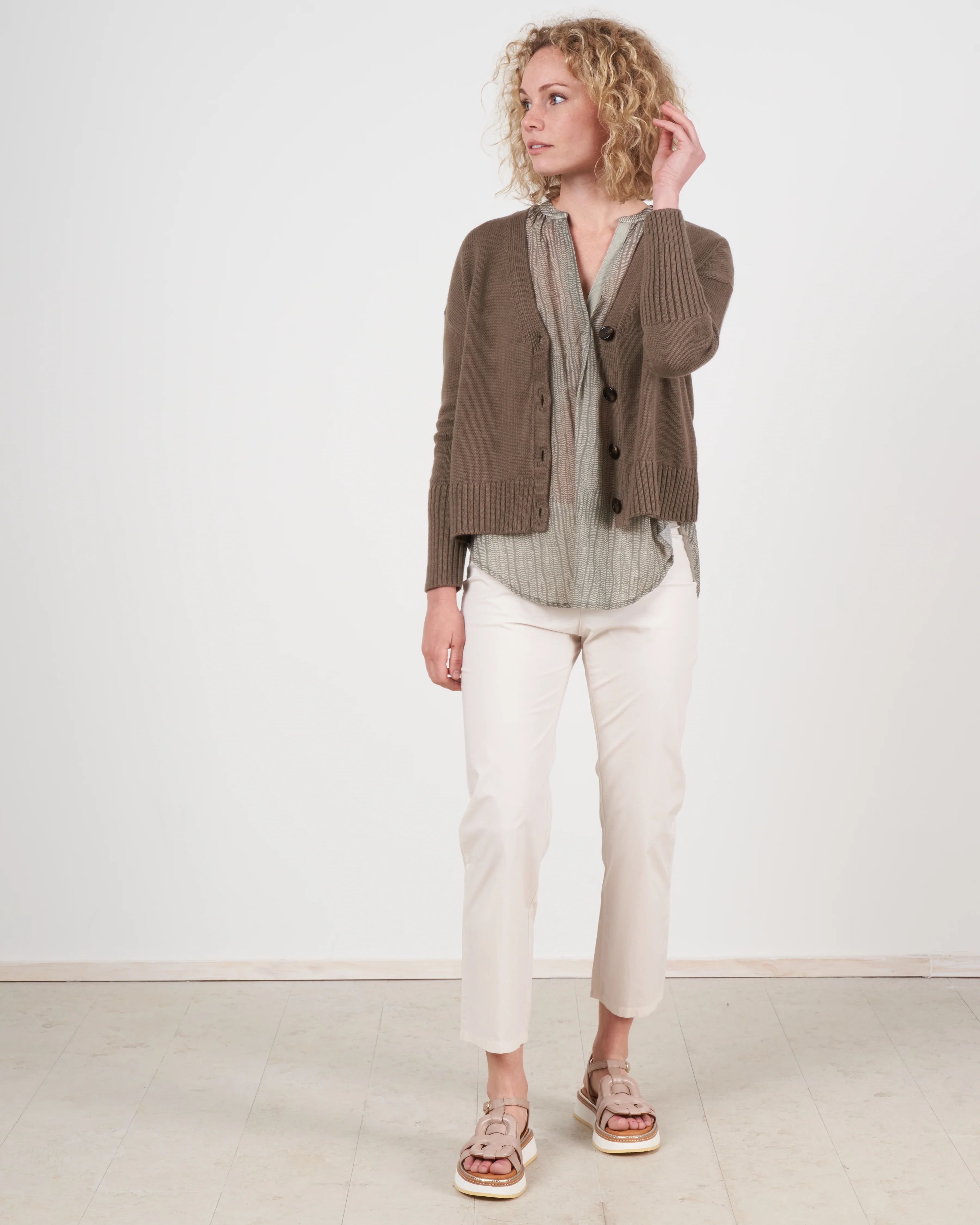 taylor cotton cashmere buttondown - cypress - Image 7