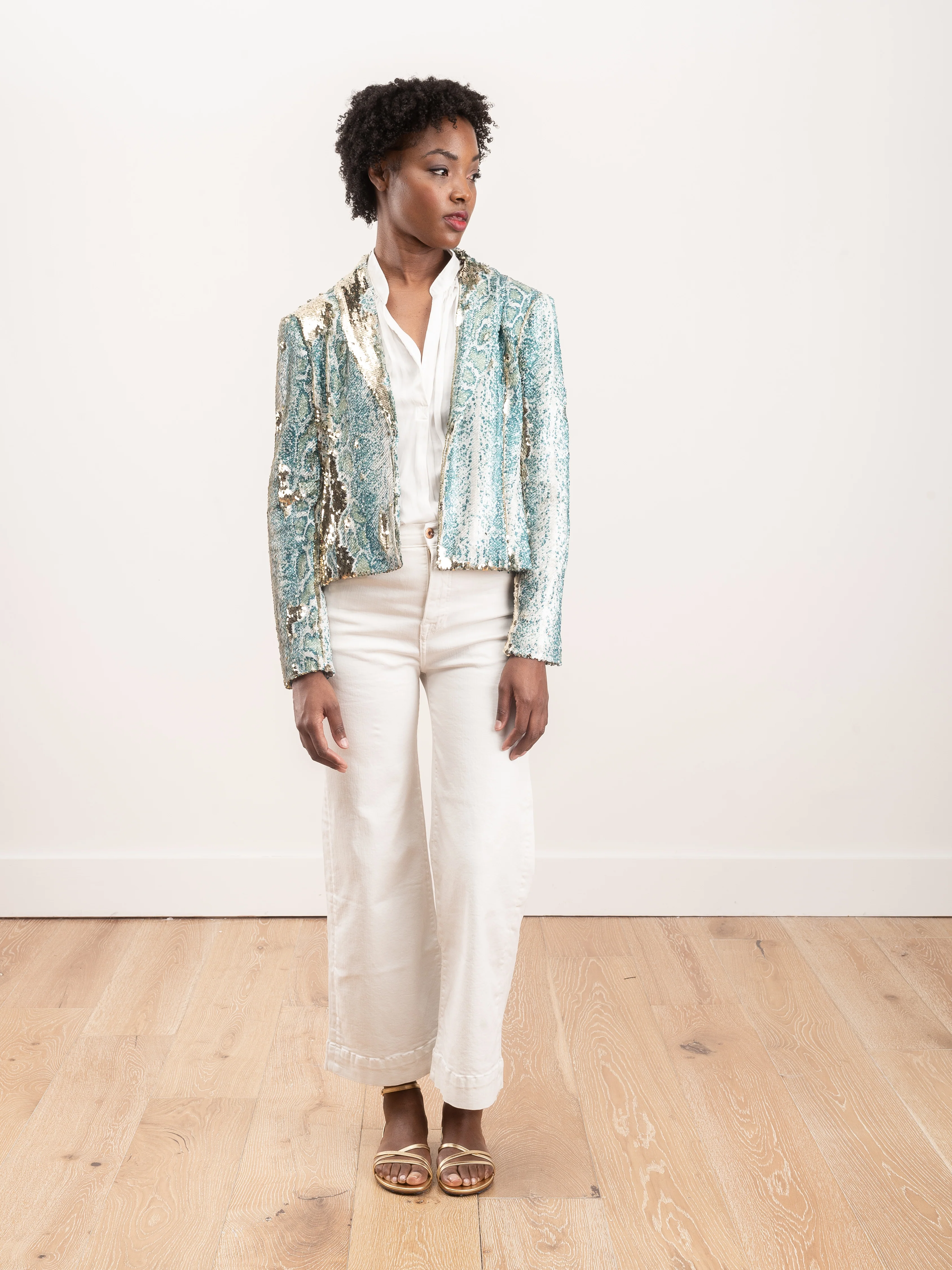 katia wide leg mid rise jean - soft white - Image 4