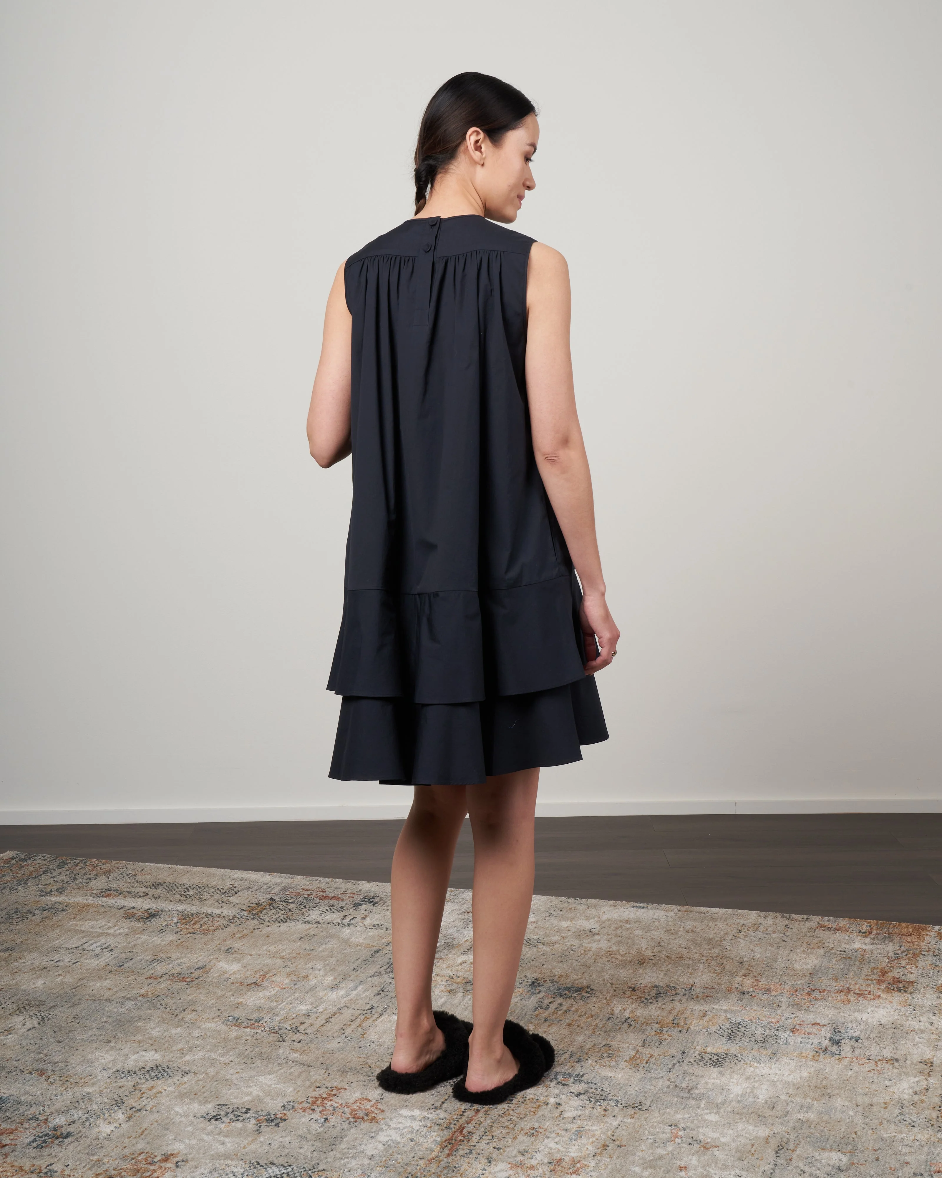 sleeveless dress - marine - Image 3