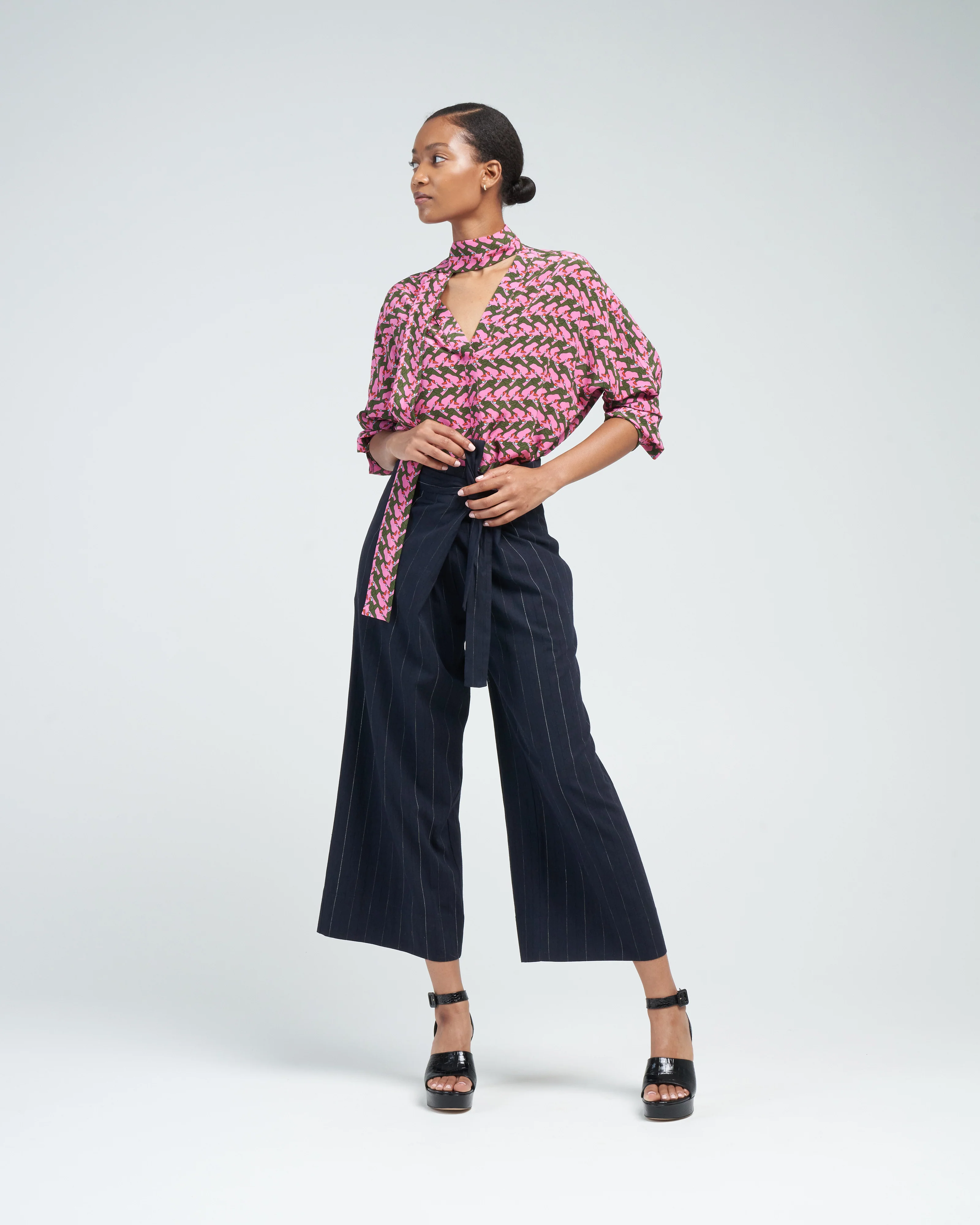 pinstripe pants - Image 2