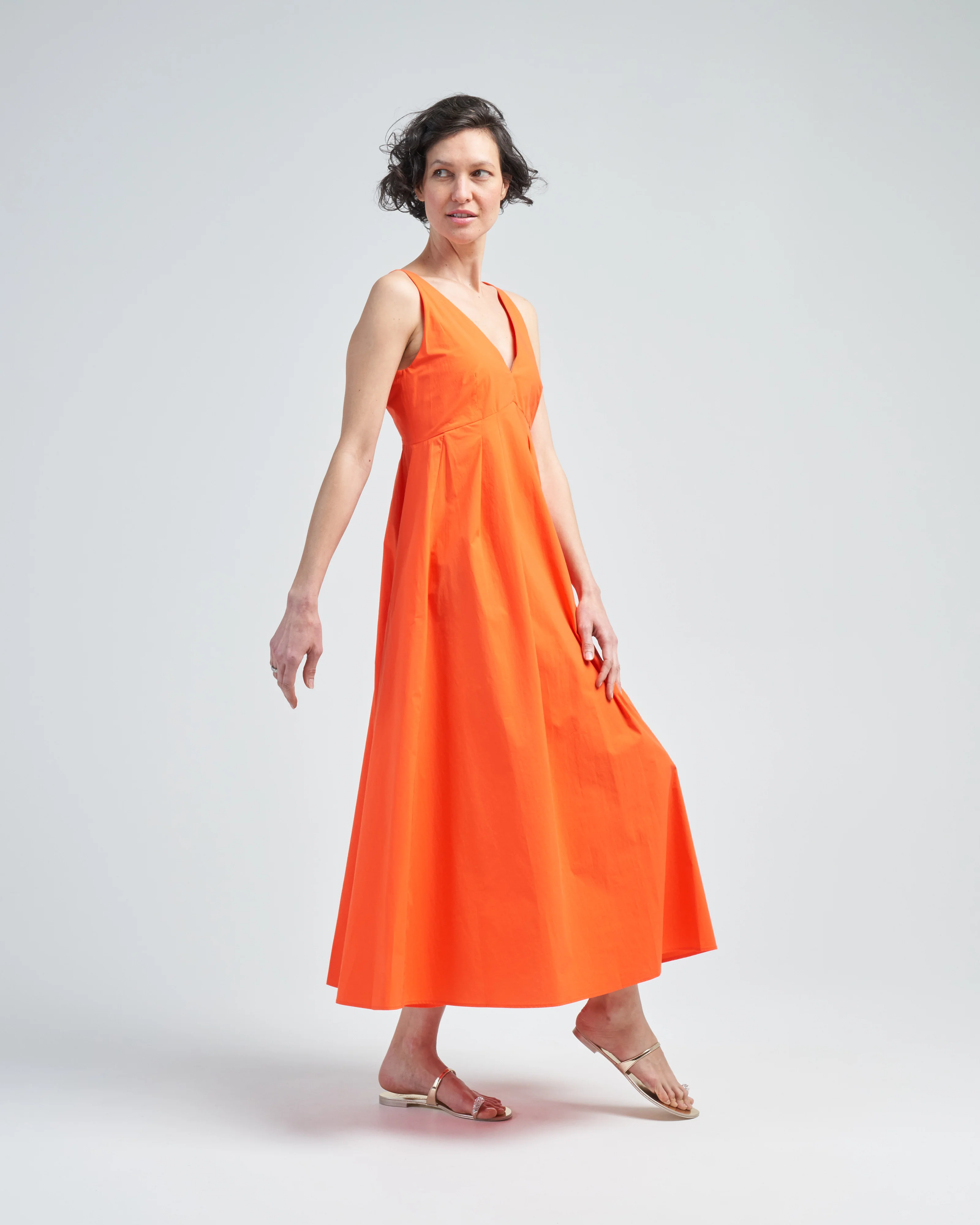 sleeveless vneck dress - Image 3
