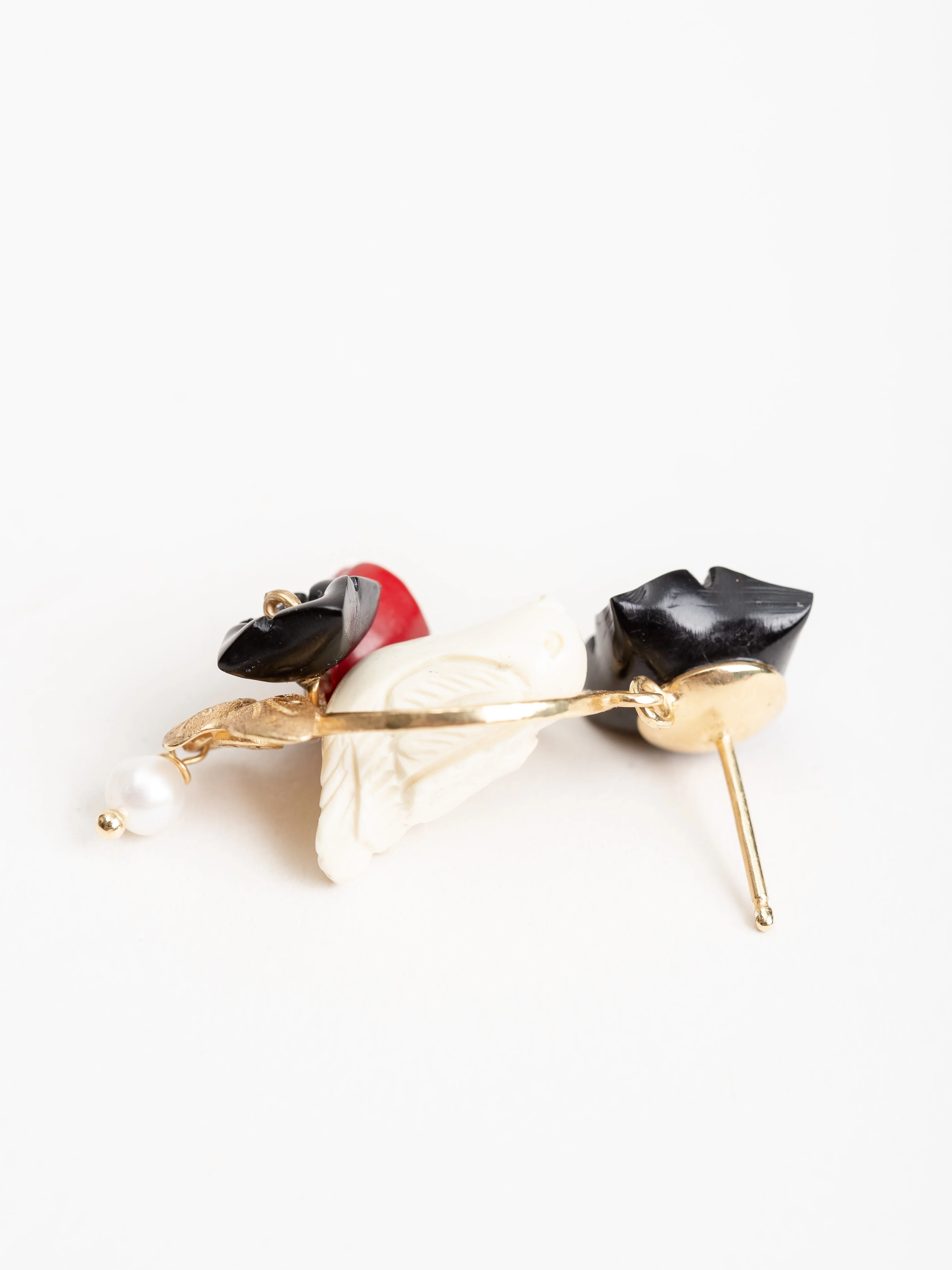 chick earrings - black/white - Image 3