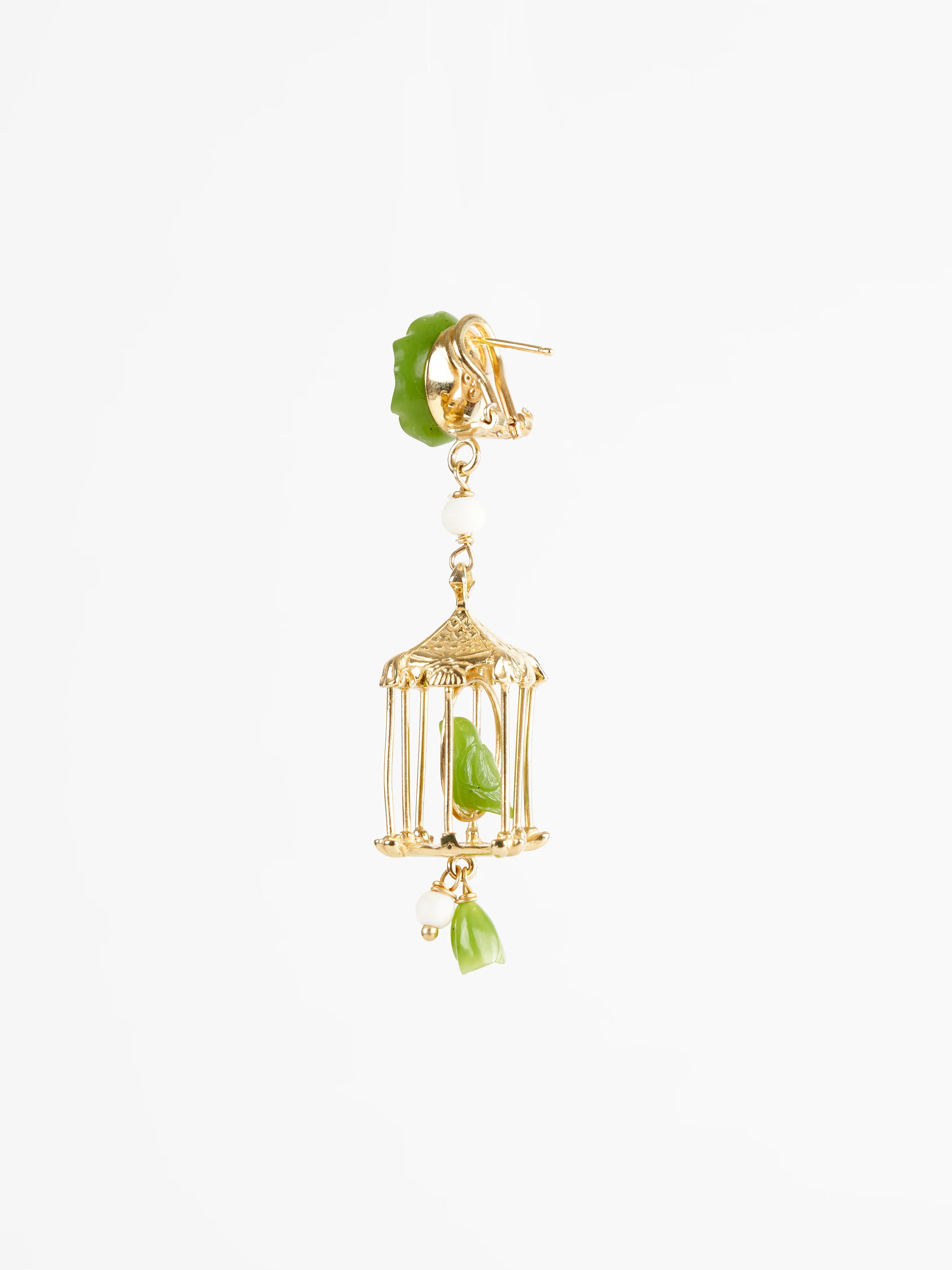pagoda earrings - jade - Image 3