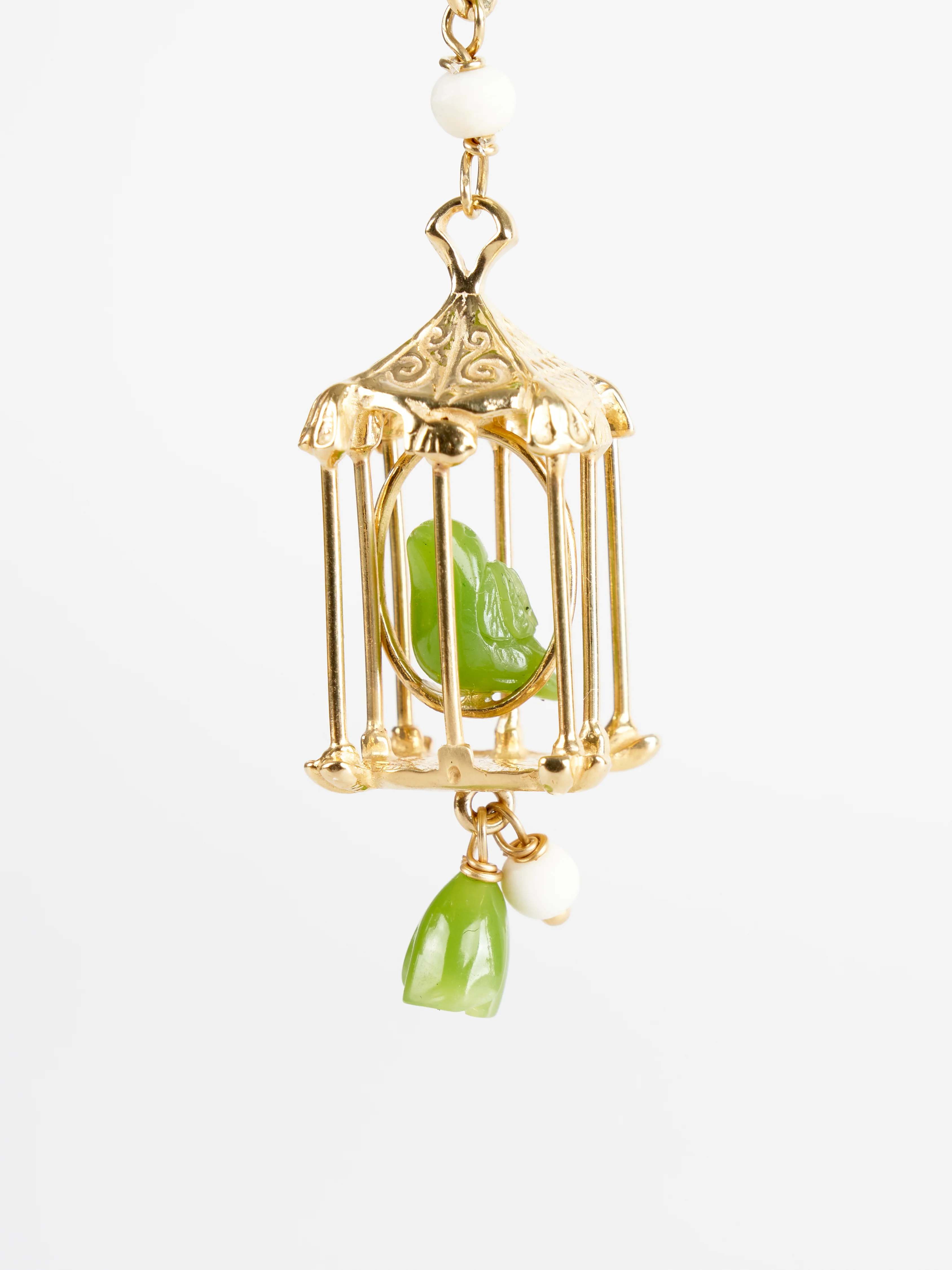 pagoda earrings - jade - Image 4