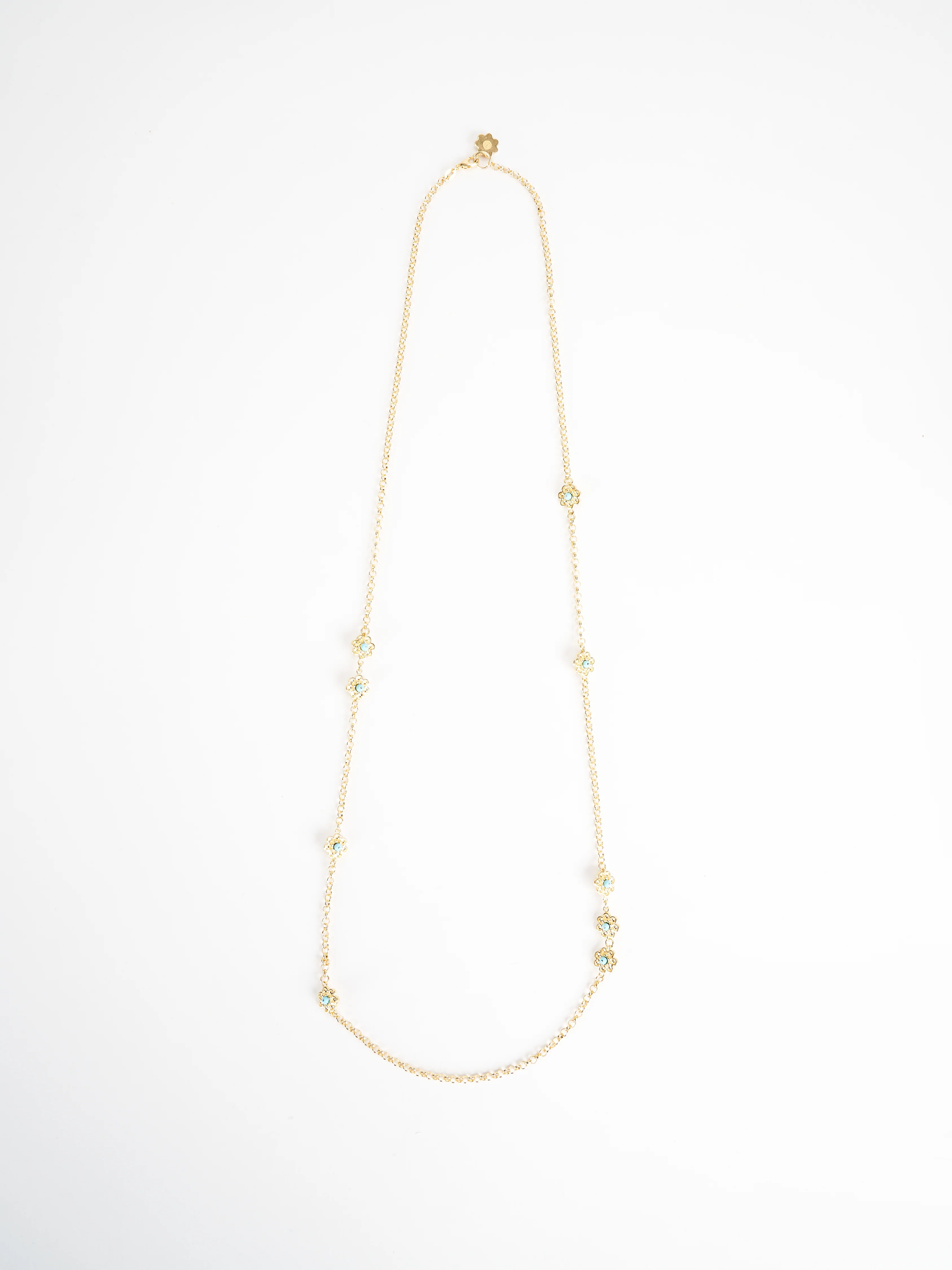 long daisy chain - turquoise - Image 2