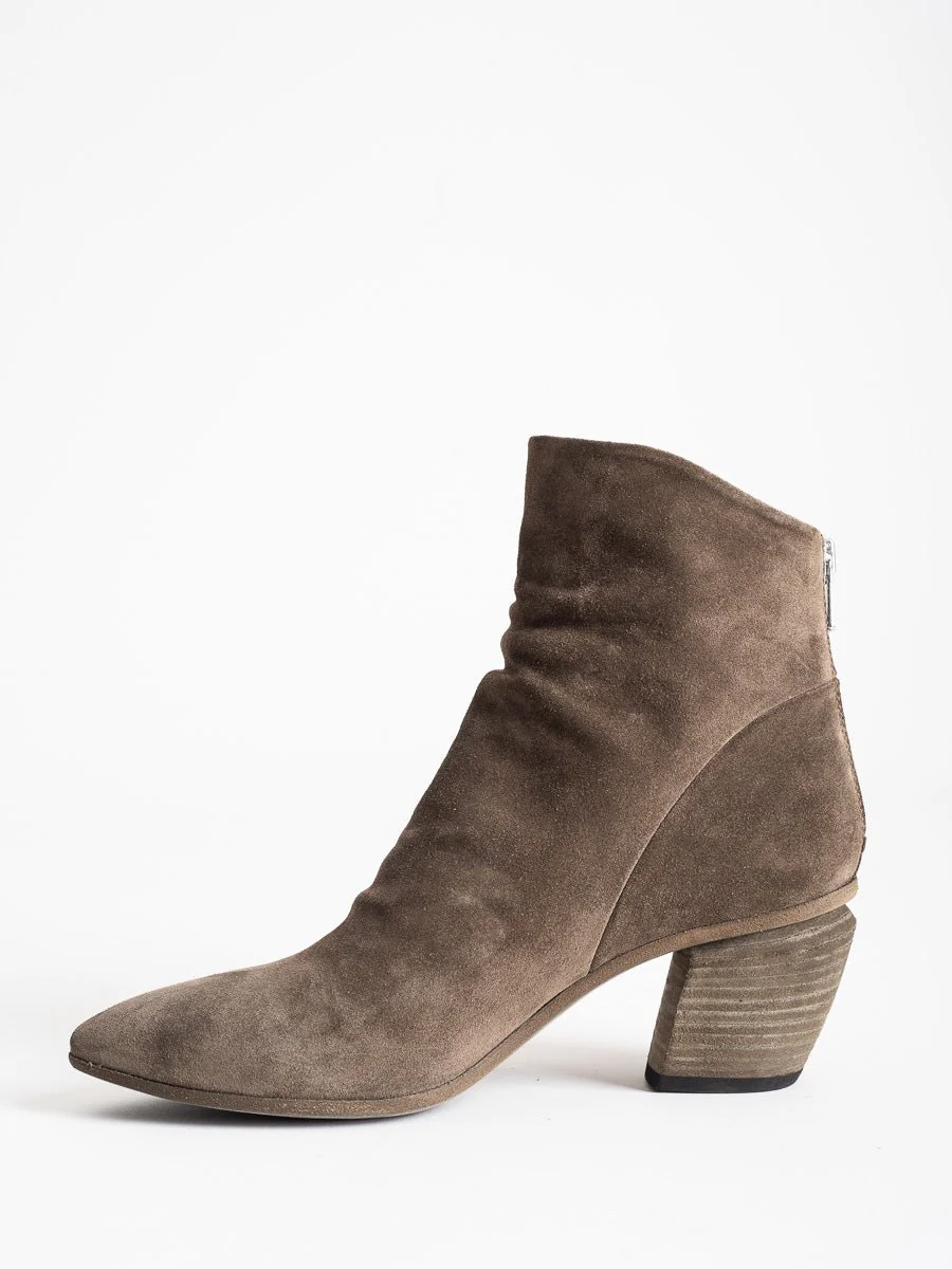 severine heeled bootie - olive - Image 2