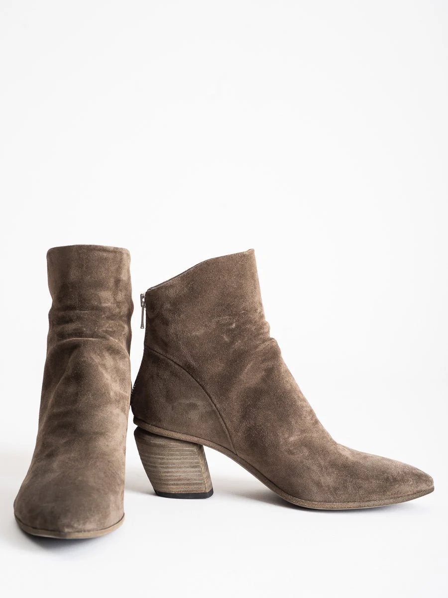 severine heeled bootie - olive - Image 3