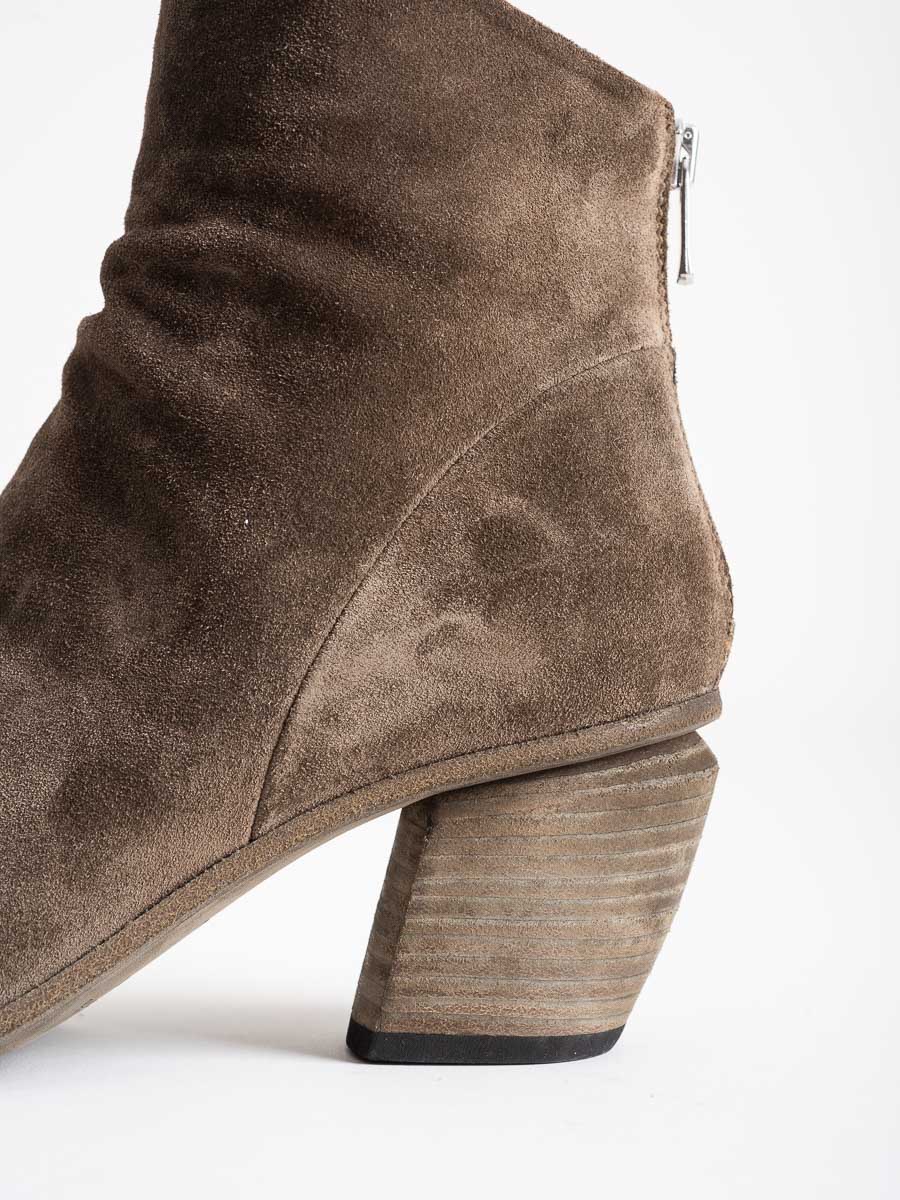 severine heeled bootie - olive - Image 5