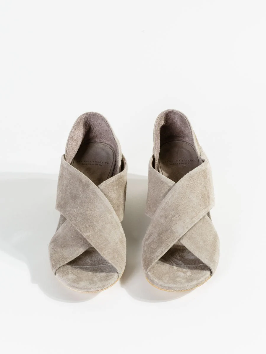 violet sandal - suede - Image 3