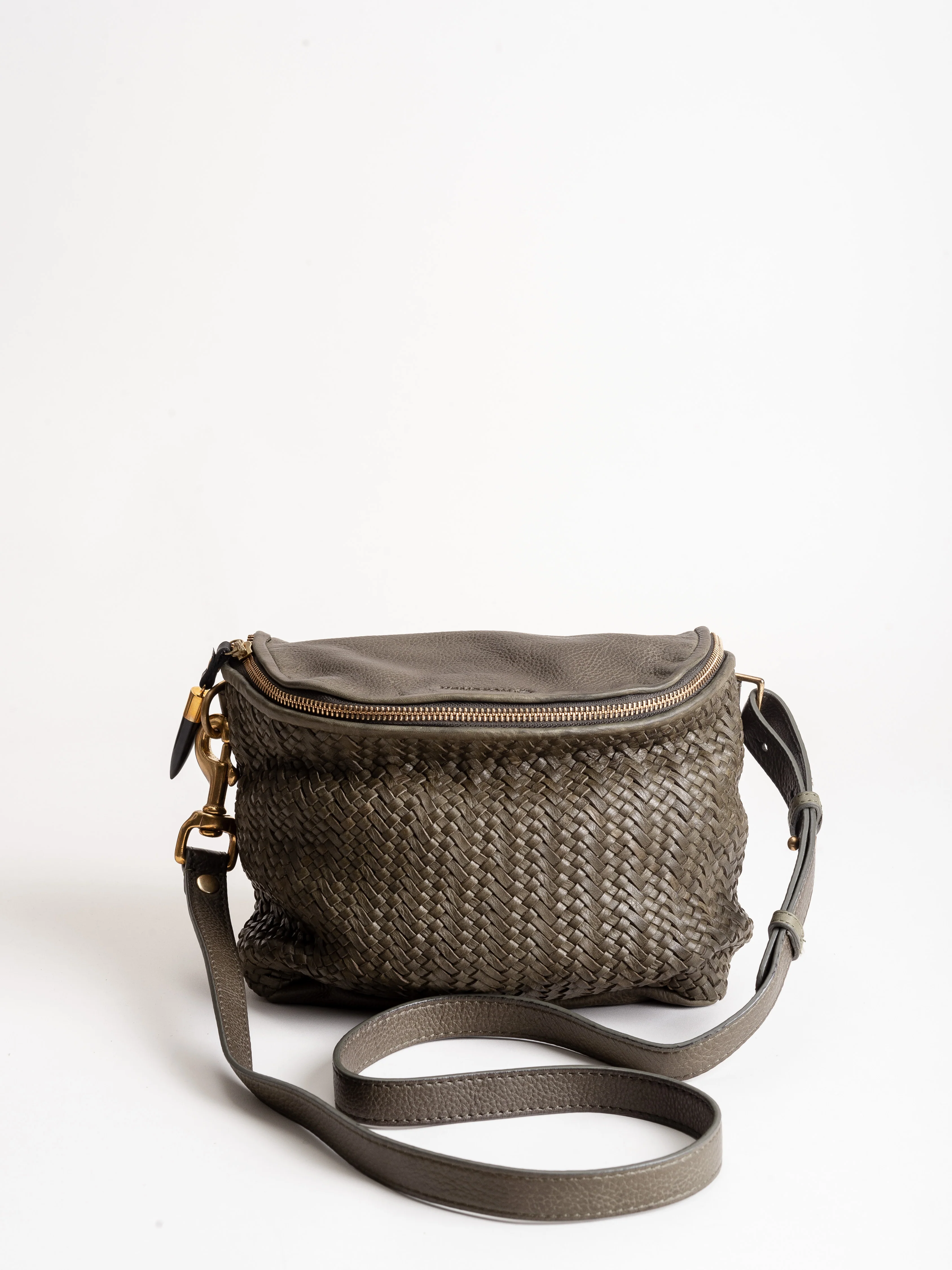 mini windbourne woven bag - olive