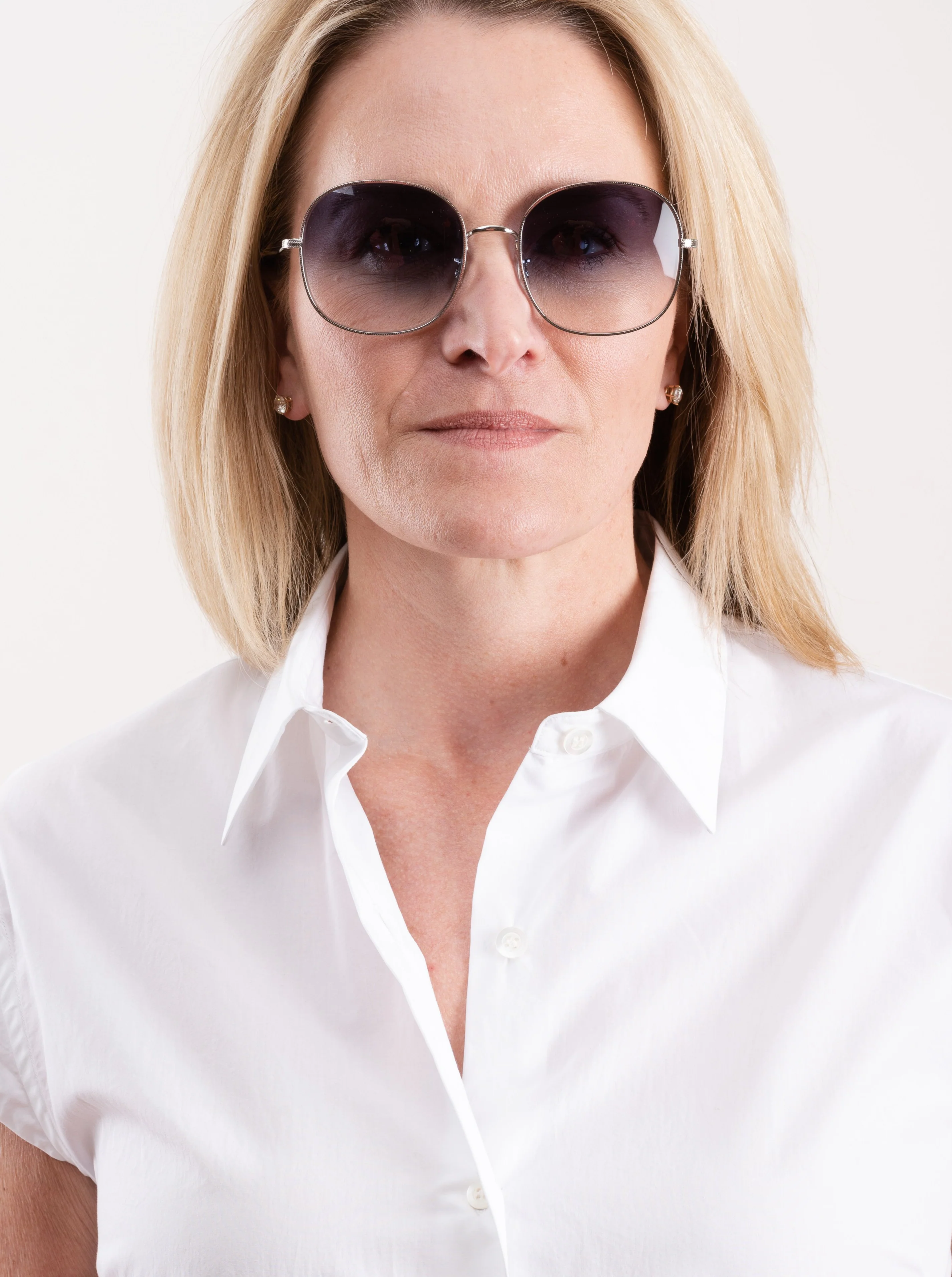 mehrie sunglasses - silver/blue gradient - Image 6
