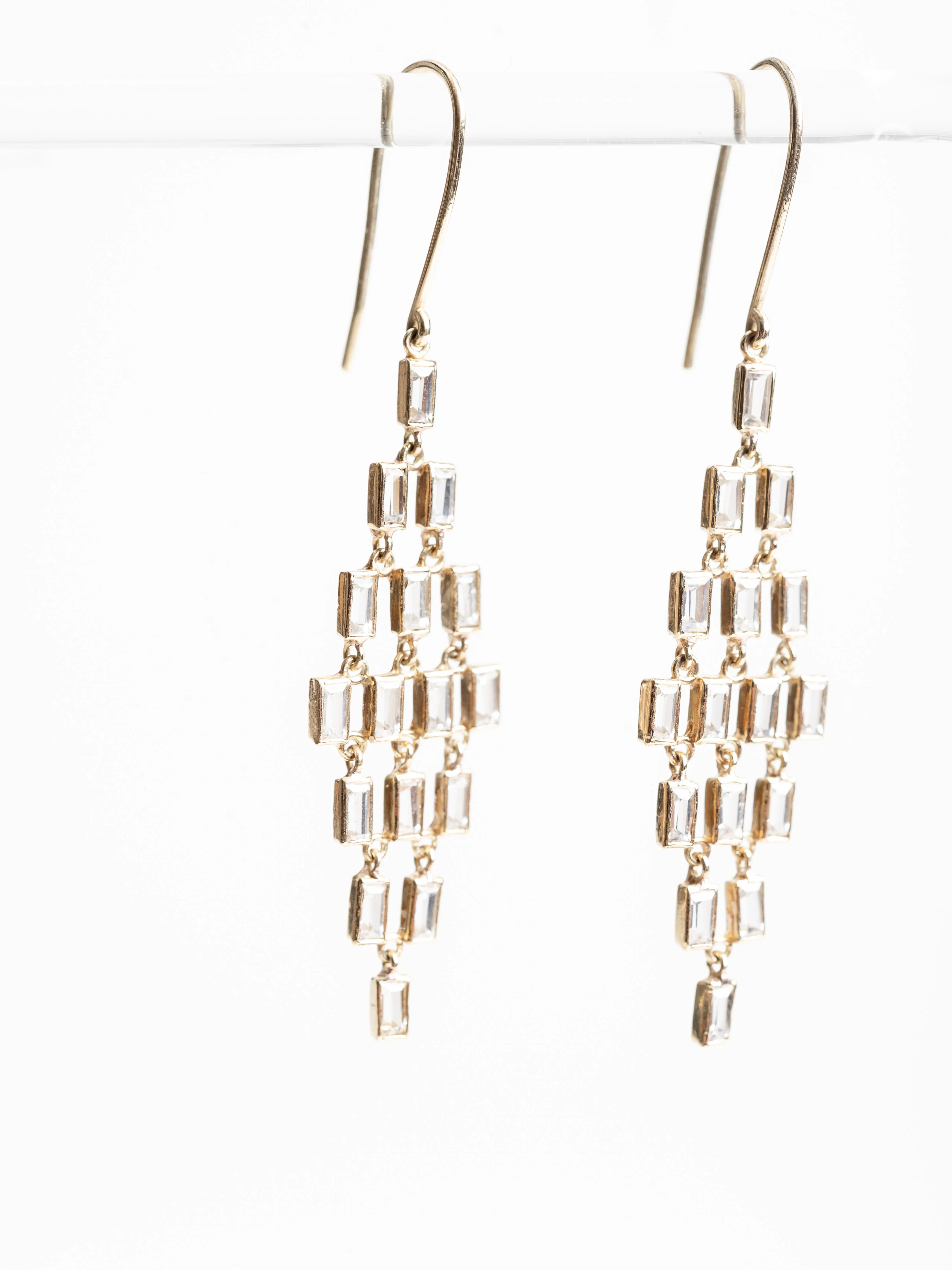 baguette sapphire earrings - Image 2
