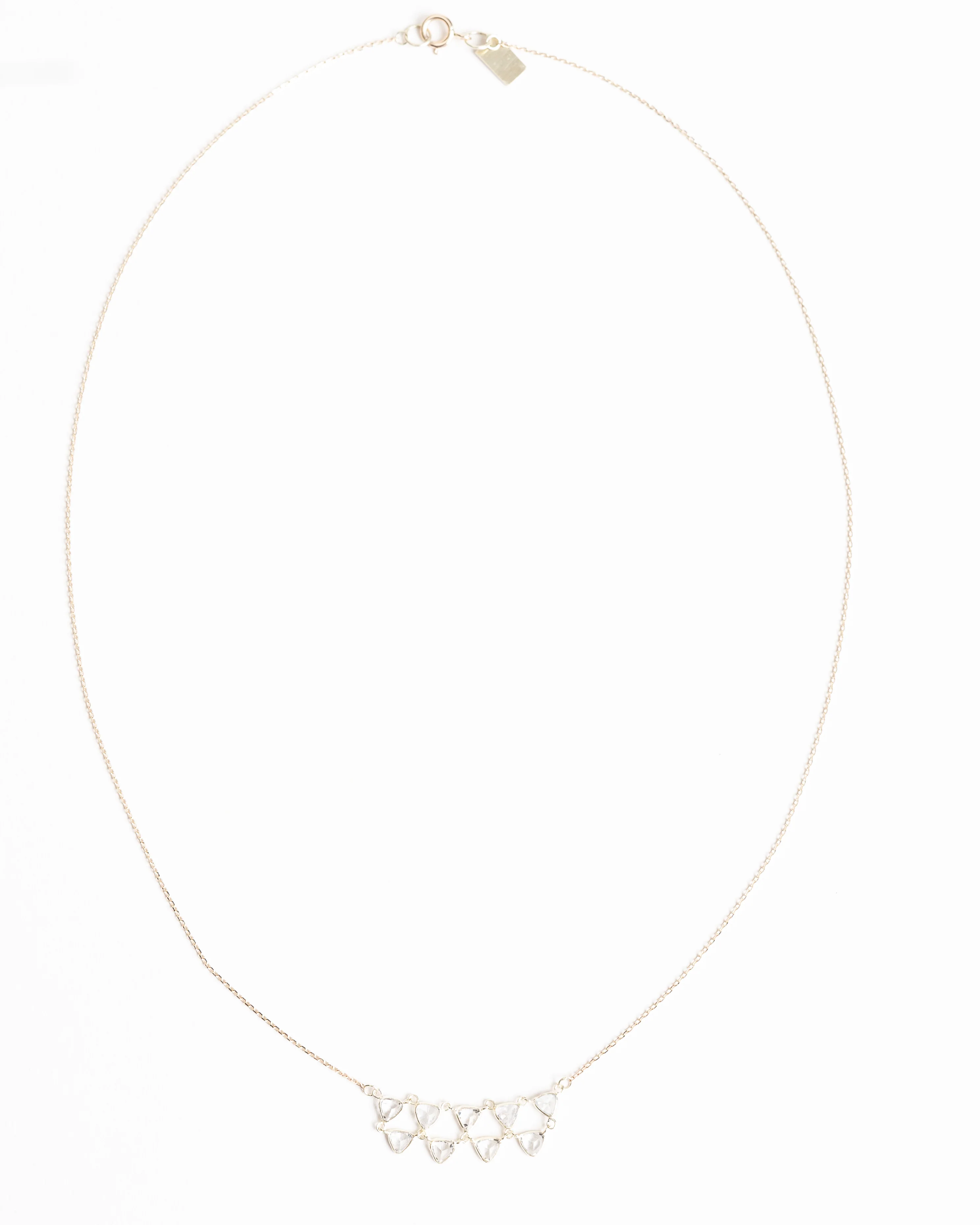 triangle sapphire necklace