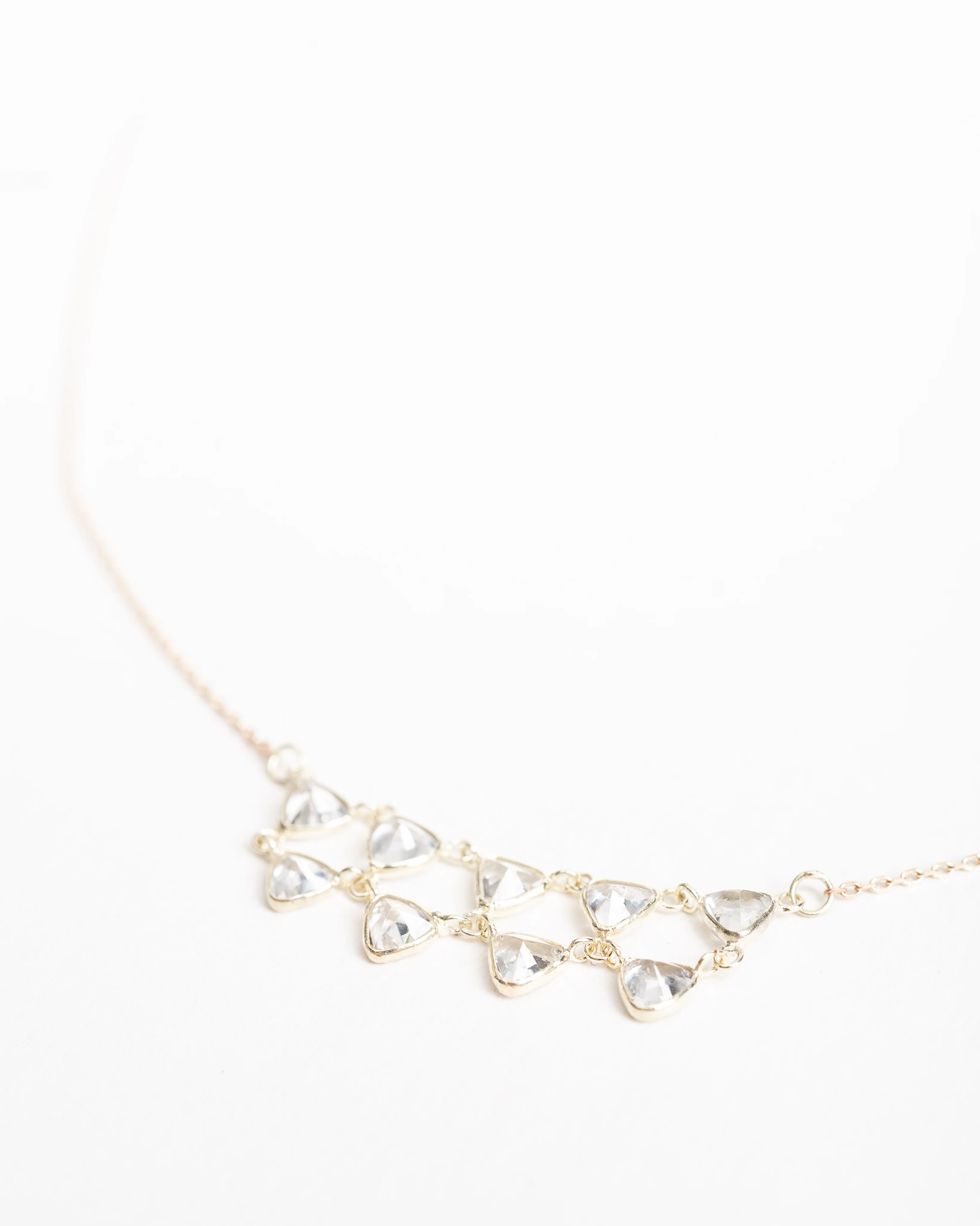 triangle sapphire necklace - Image 2