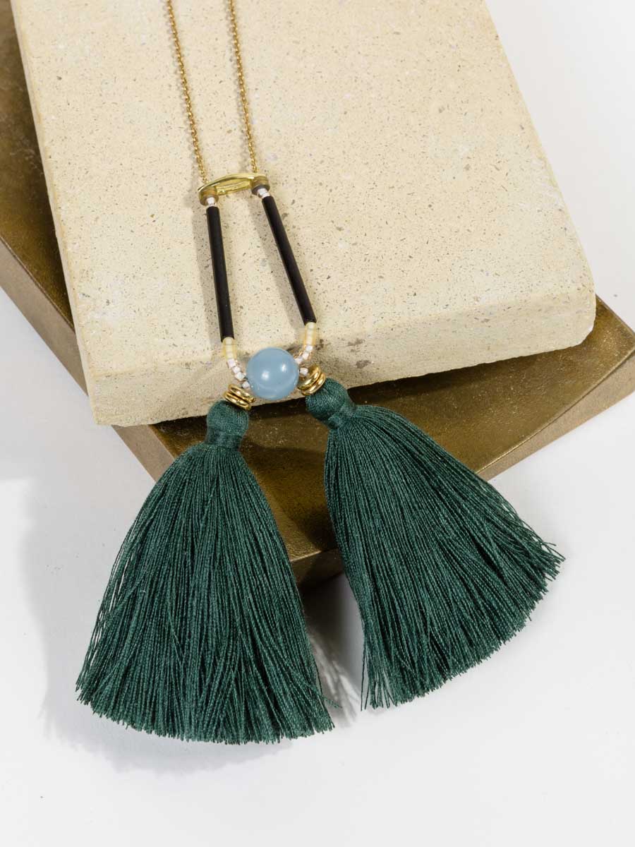 amira necklace - forest