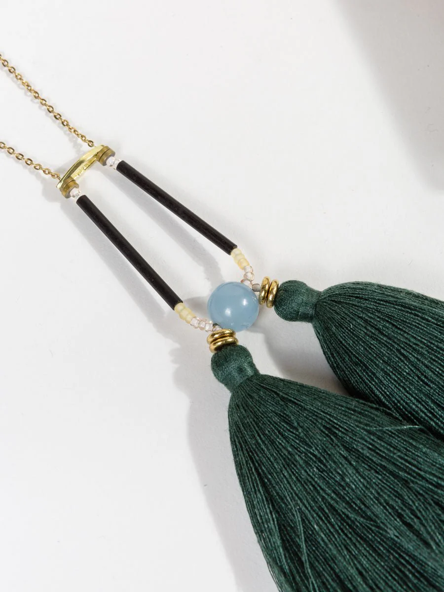 amira necklace - forest - Image 3