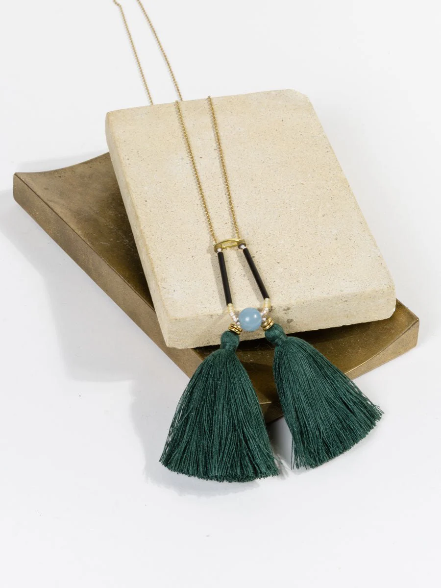 amira necklace - forest - Image 4