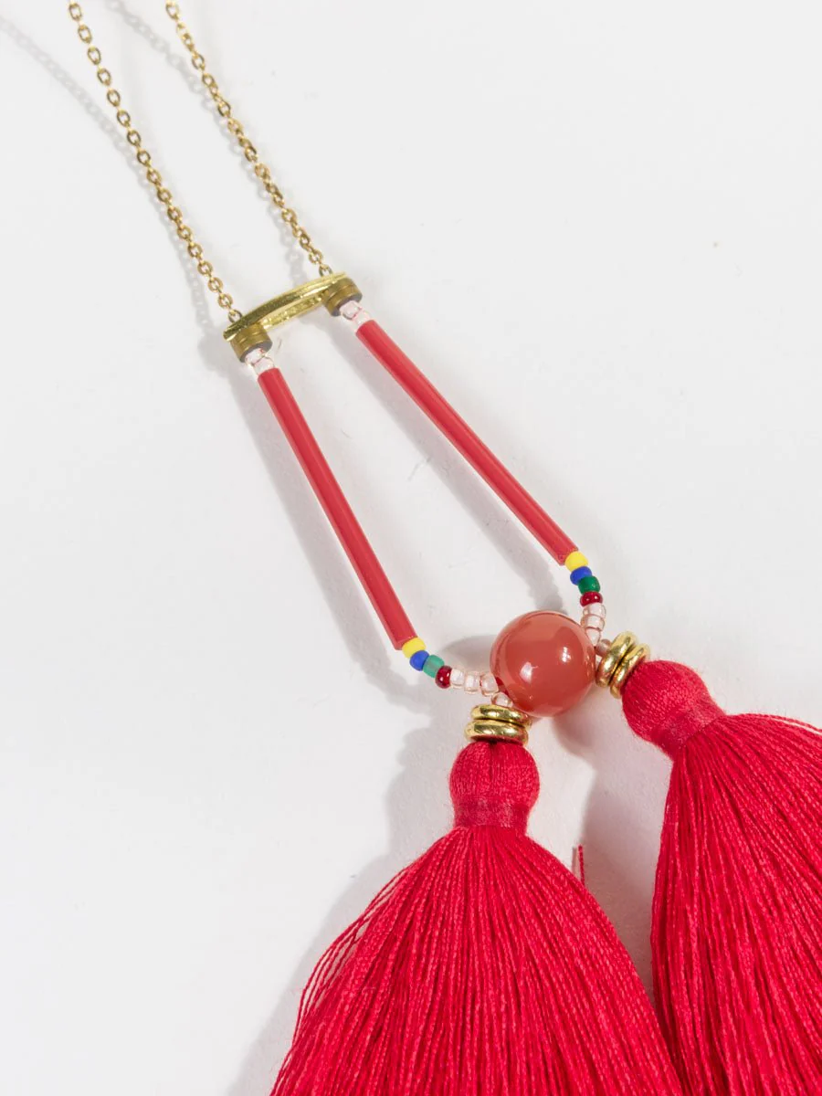 amira necklace - red - Image 3