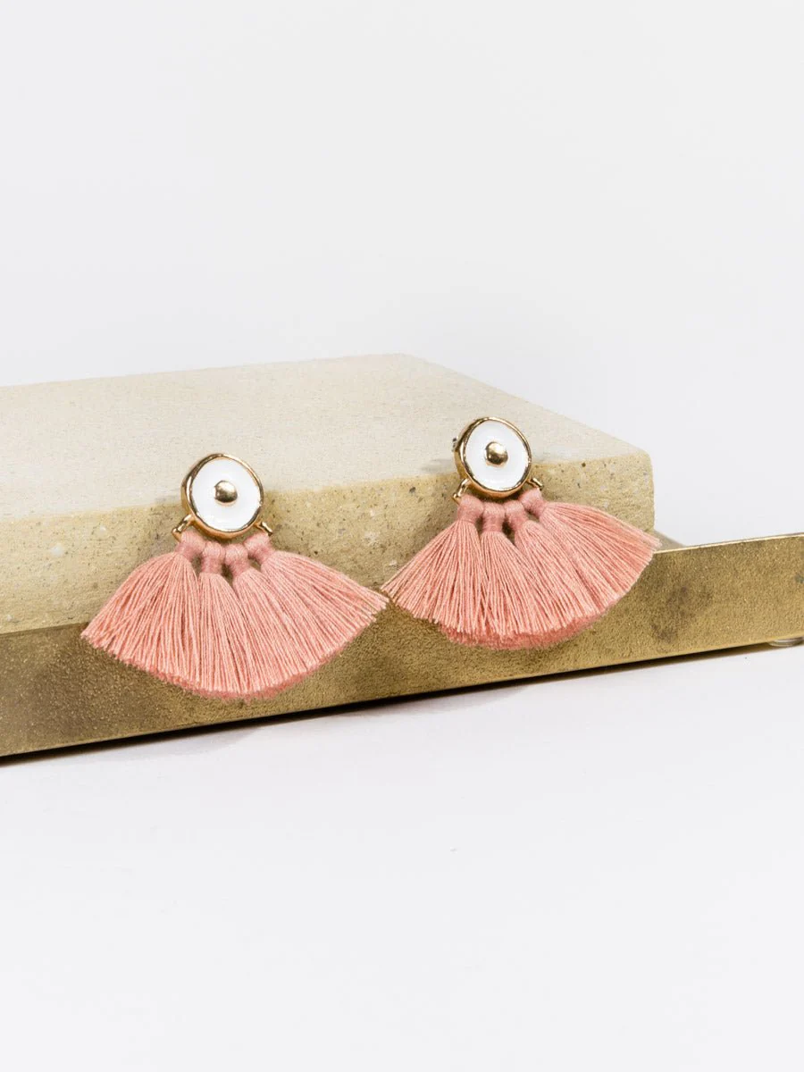 ode earrings - rose