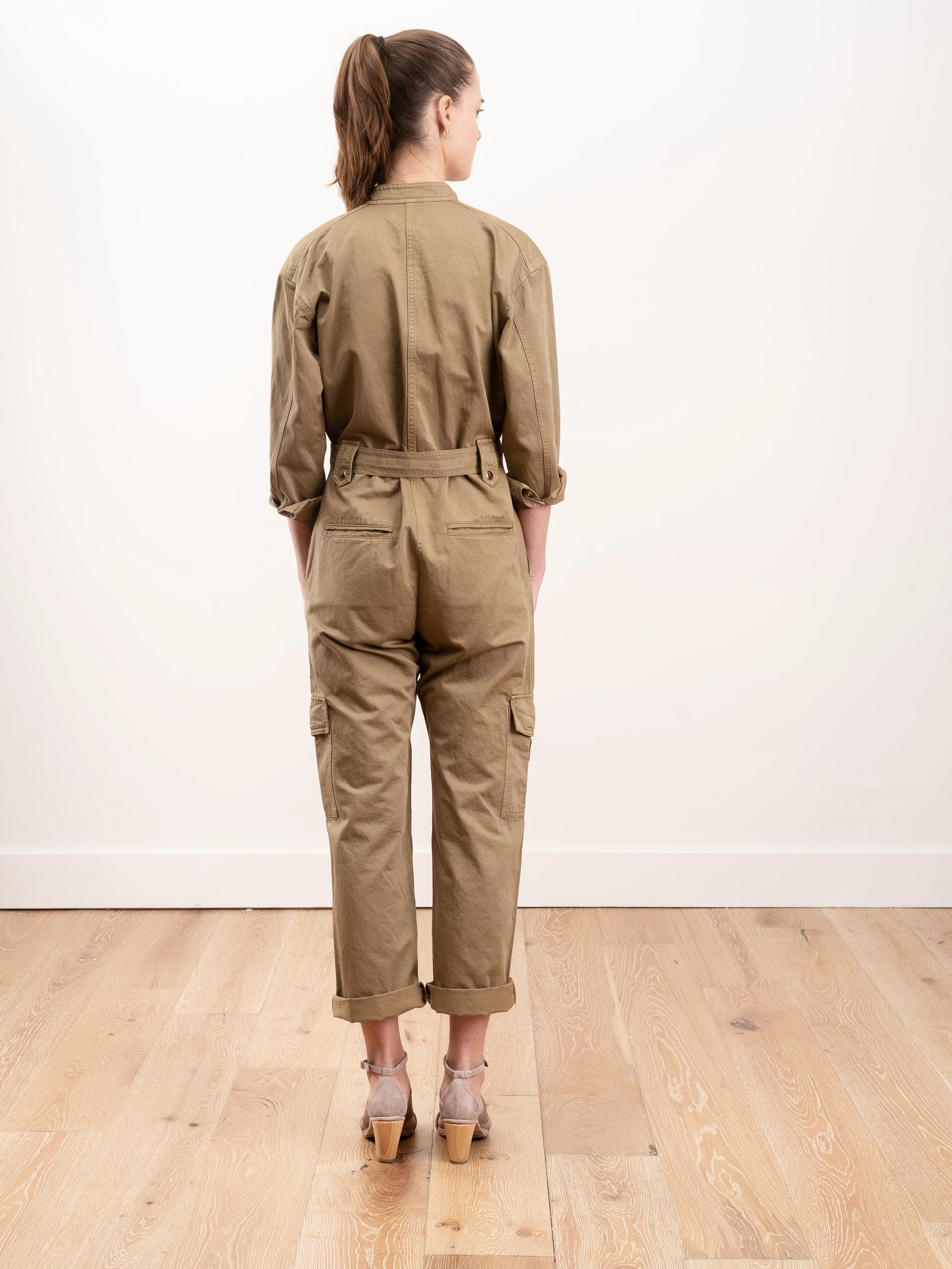 jumpsuit w/cargo pockets - olive - Image 6