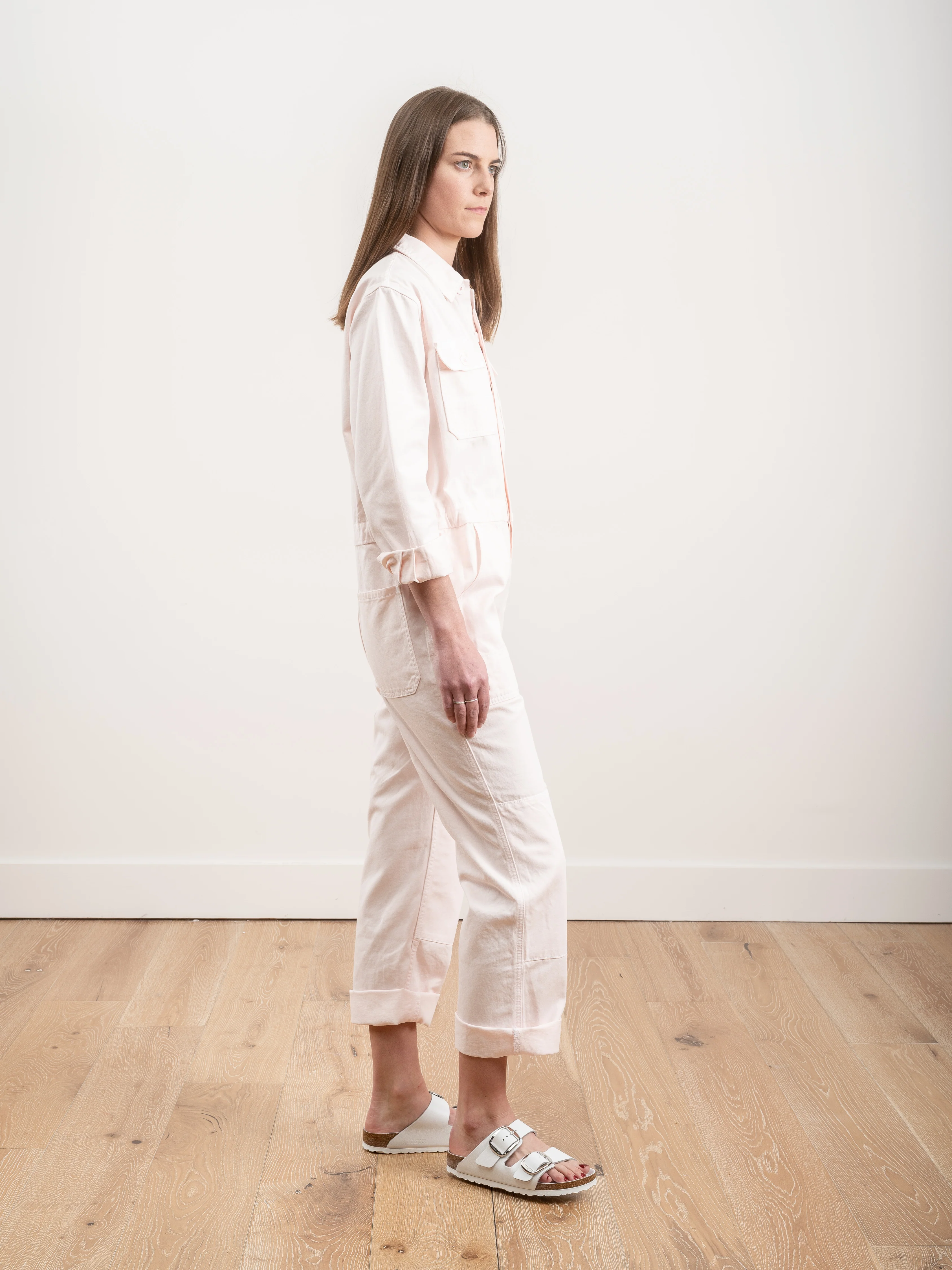 twill jumpsuit - blush - Image 2